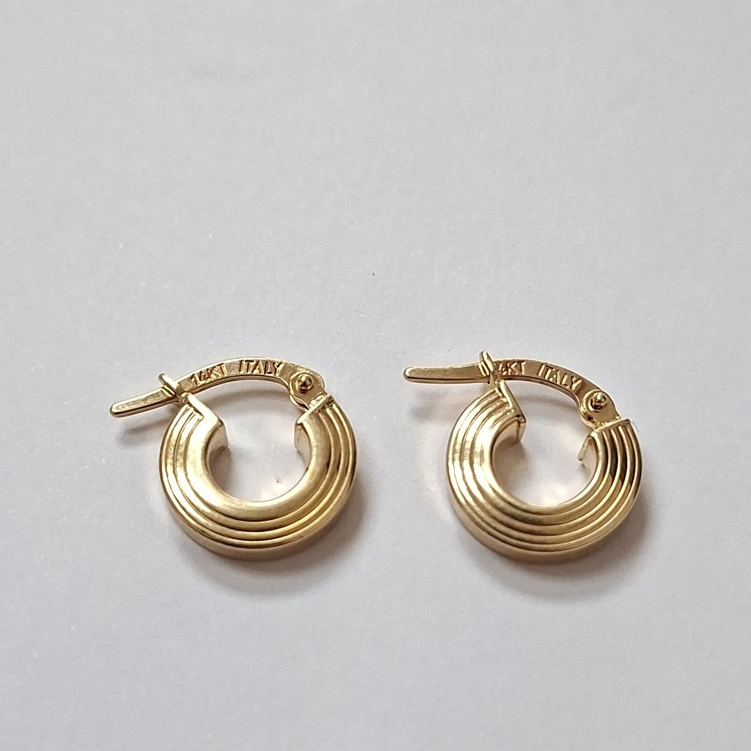 ARETES PAR ORO 14 K 1,10 GRMS (SEMINUEVO)
