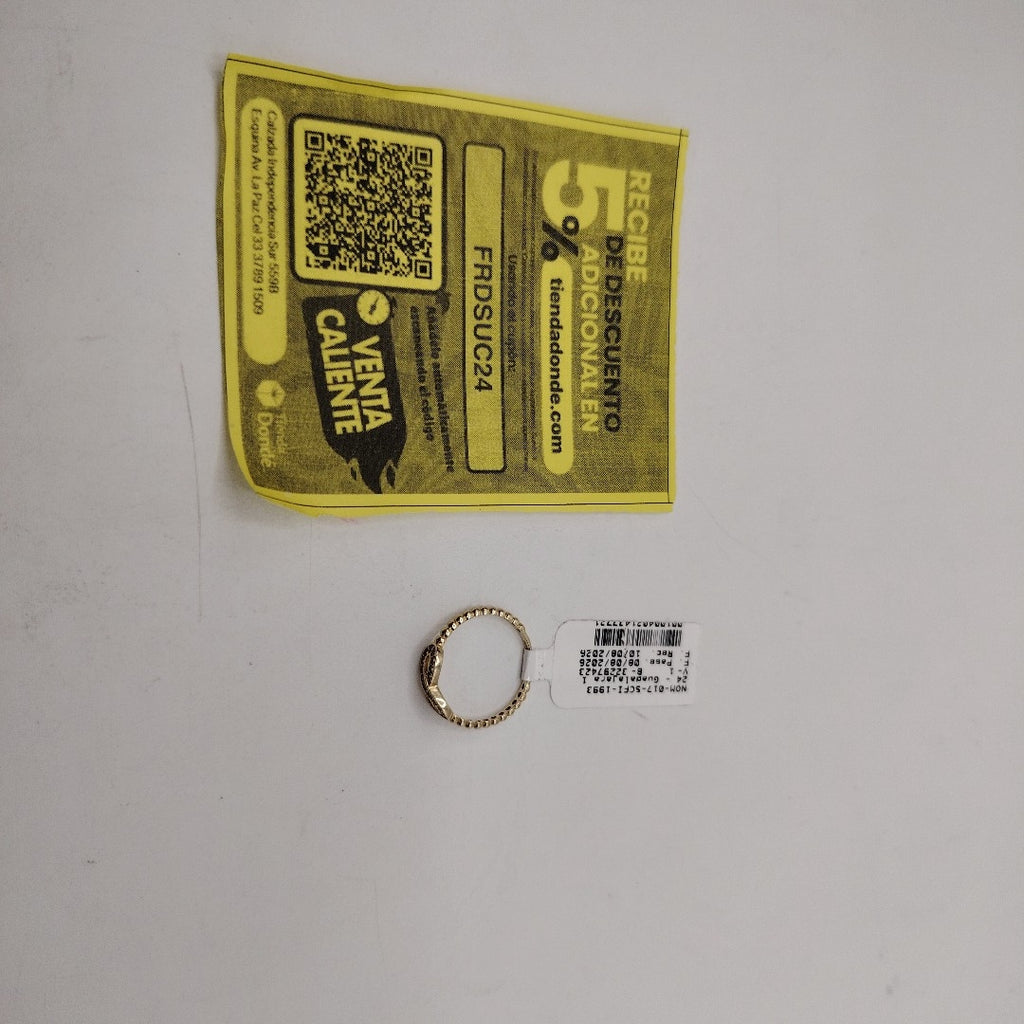 ANILLO ORO 10 K 1.1 GRMS (SEMINUEVO)