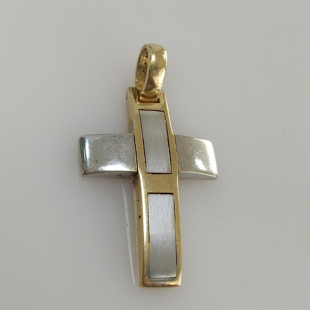 CRUZ ORO COMBINADO 14 K 4,10 GRMS (SEMINUEVO)