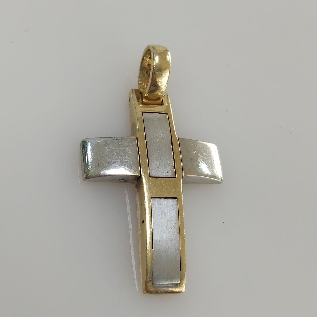 CRUZ ORO COMBINADO 14 K 4,10 GRMS (SEMINUEVO)