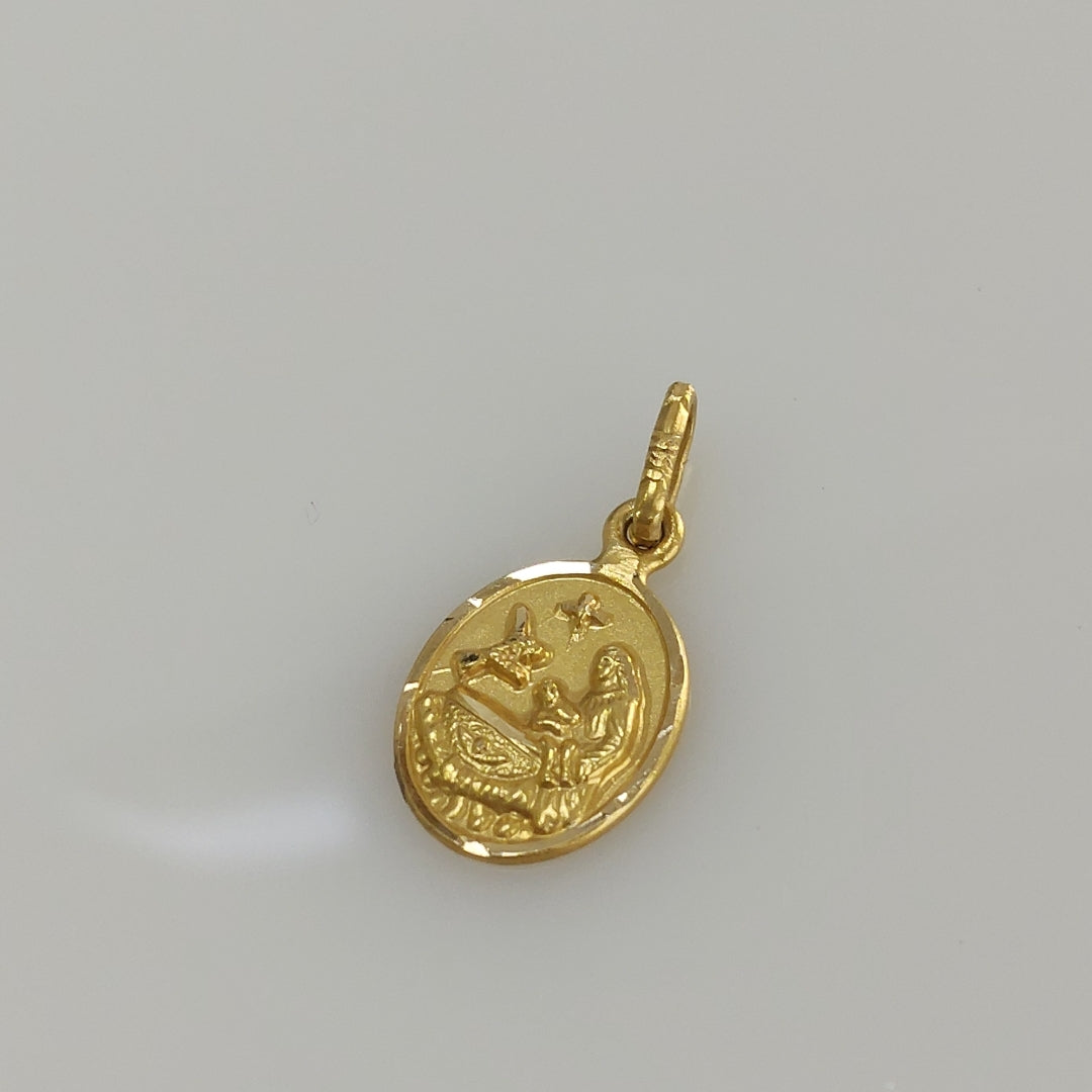 MEDALLA RELIGIOSA ORO 10 K 0,80 GRMS (SEMINUEVO)