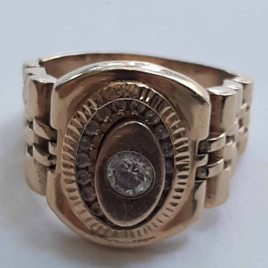 ANILLO ORO 14 K 10,70 GRMS (SEMINUEVO)