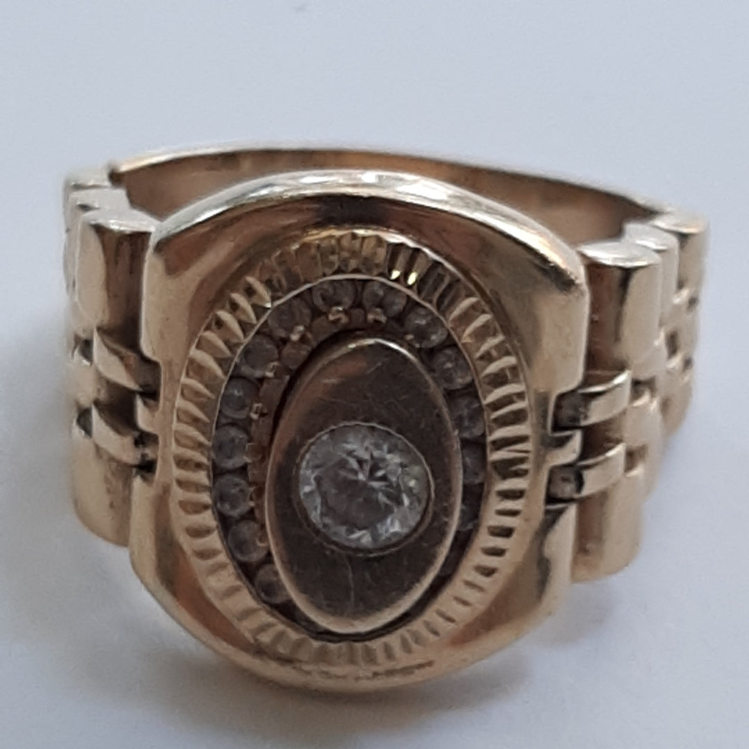 ANILLO ORO 14 K 10,70 GRMS (SEMINUEVO)