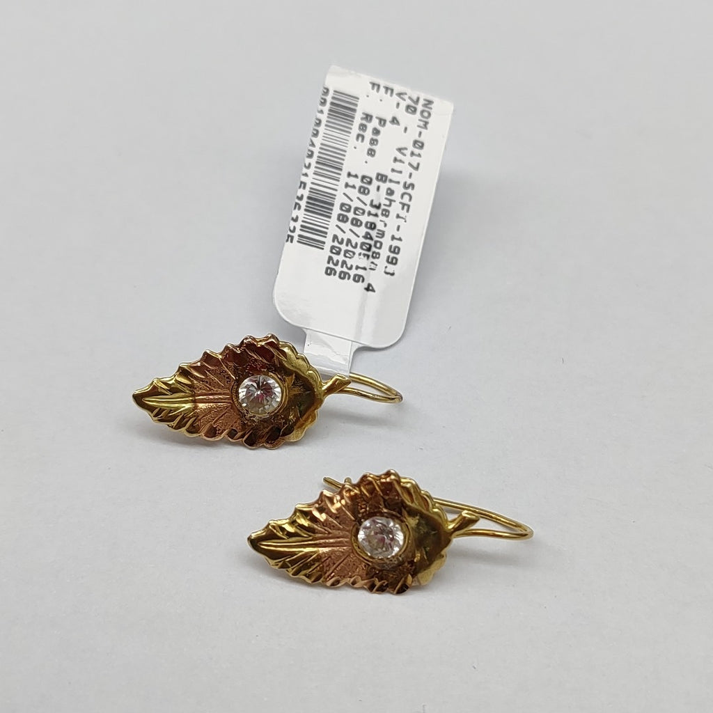 ARETES PAR ORO 14 K 1,90 GRMS (SEMINUEVO)