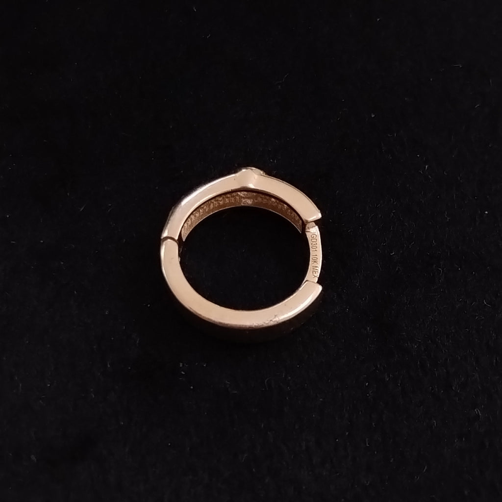 ARETES ARRACADAS C CIRCONIAS 10K 2.7 GR (NUEVO)
