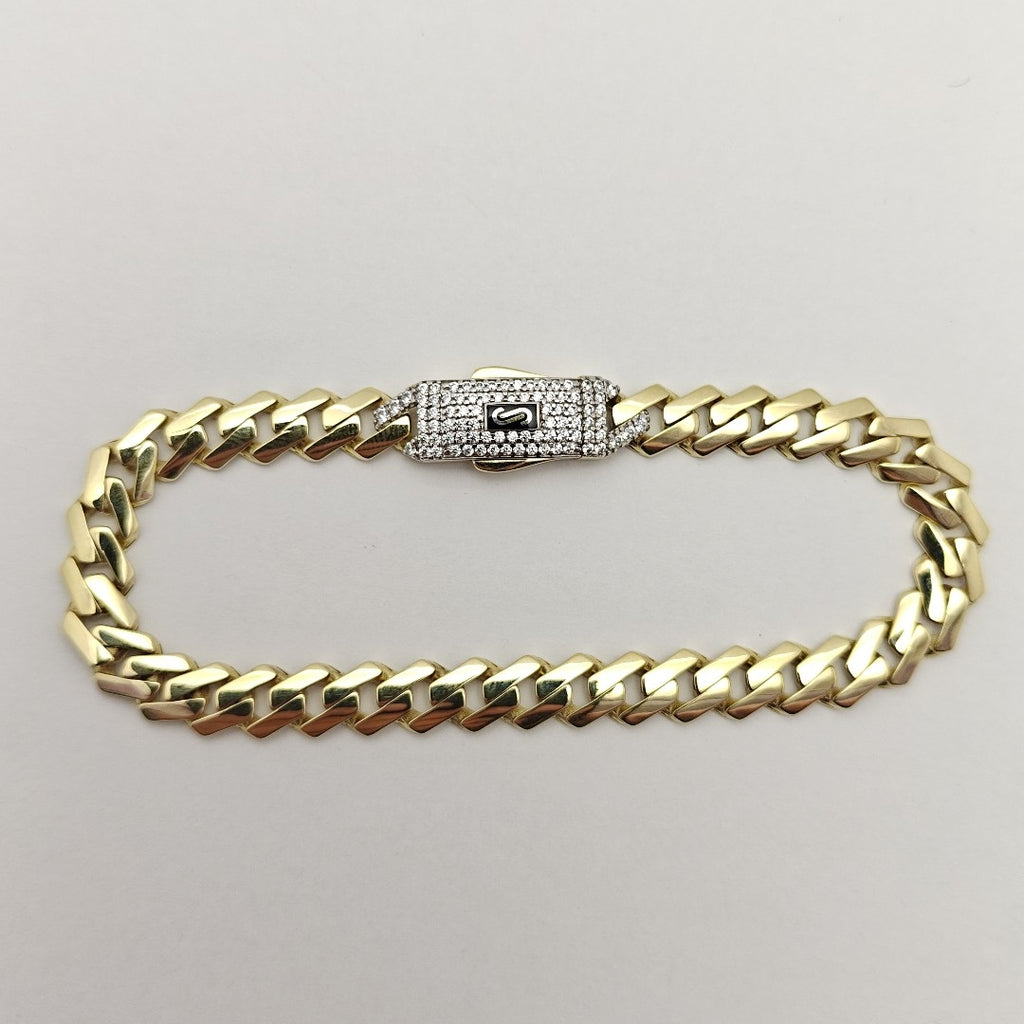 PULSERA MONACO ORO 10K 7.2 (NUEVO)