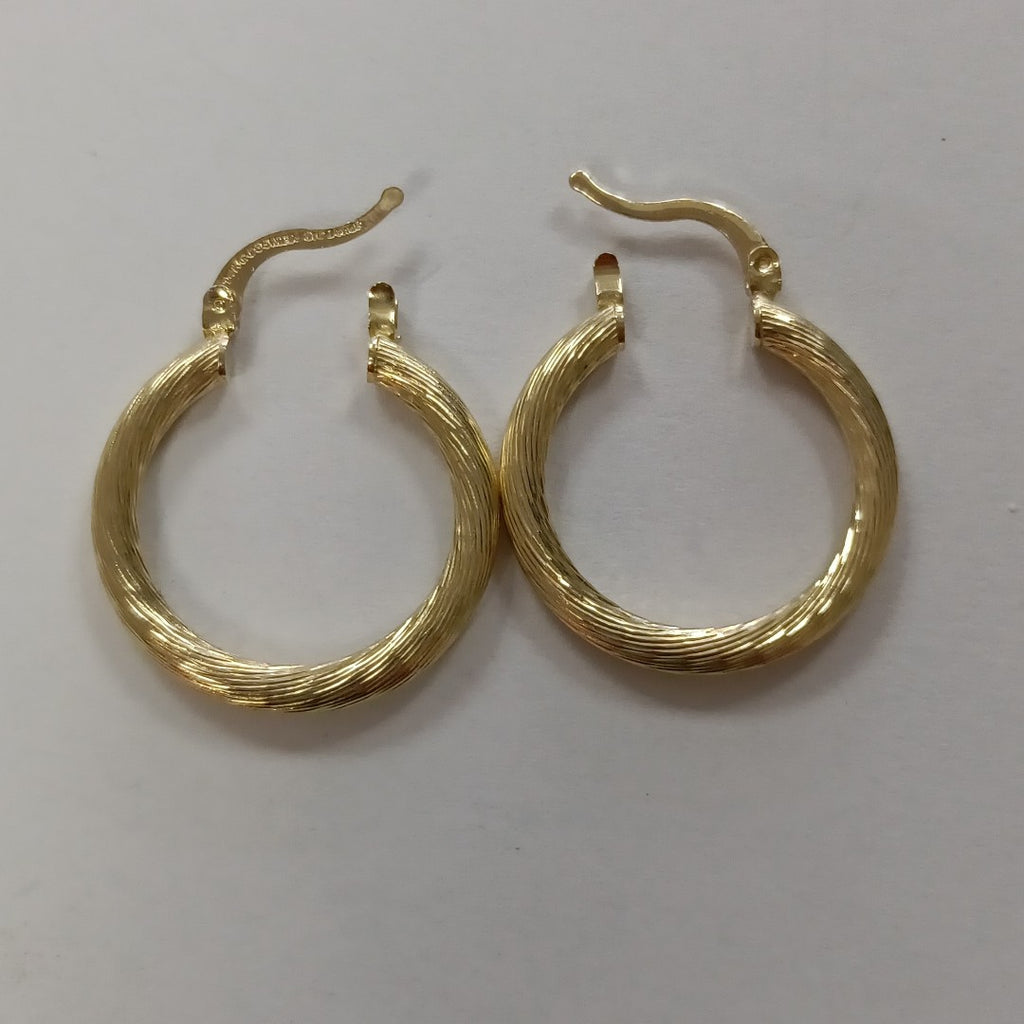 ARETES TEJIDO ARRACADAS ASTRIADAS 14K 2.7 GR (NUEVO)