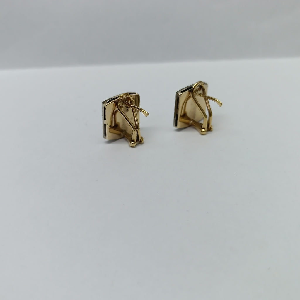 ARETES PAR ORO, RODIADO 14 K 6 GRMS (SEMINUEVO)
