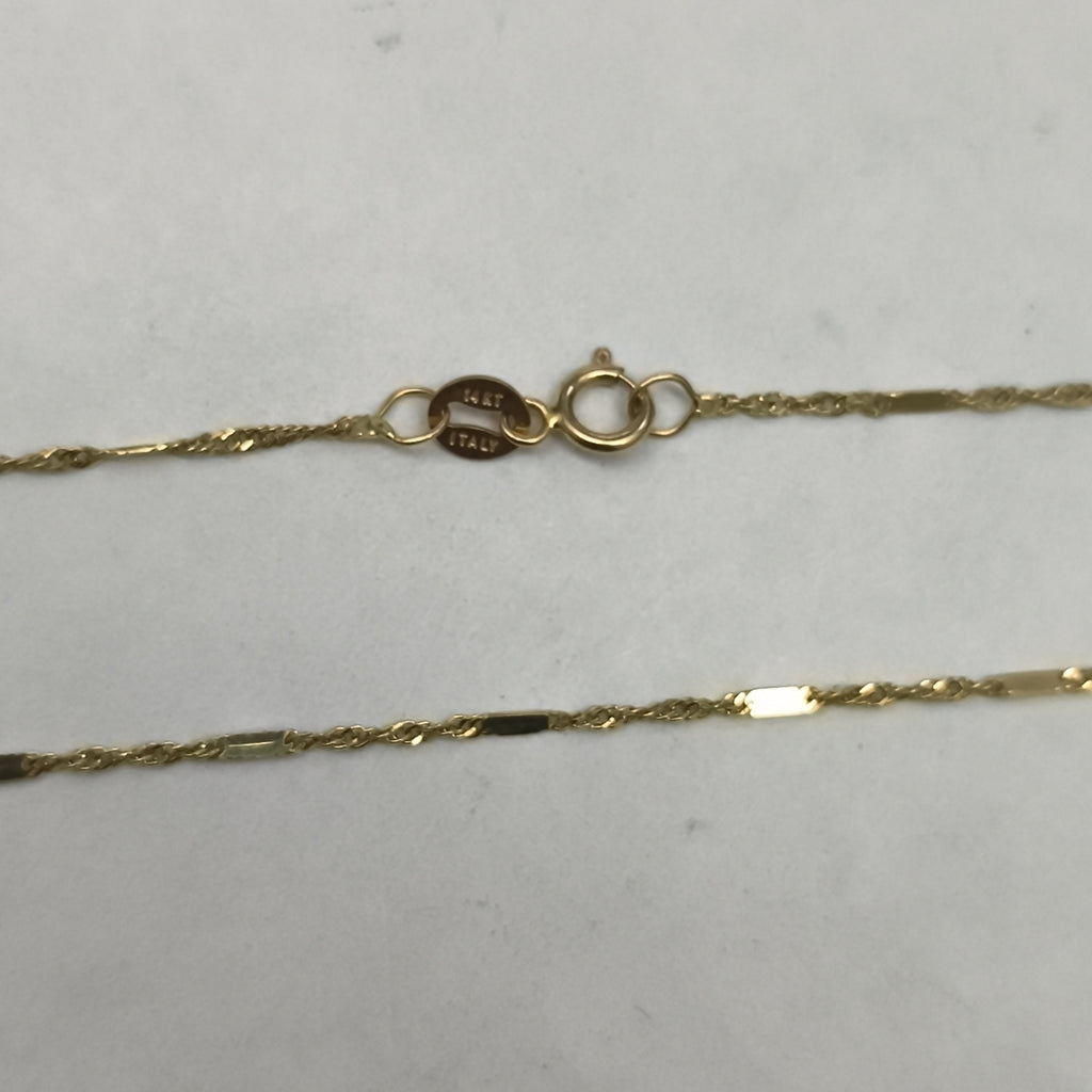 CADENA ORO 14 K 2,10 GRMS (SEMINUEVO)