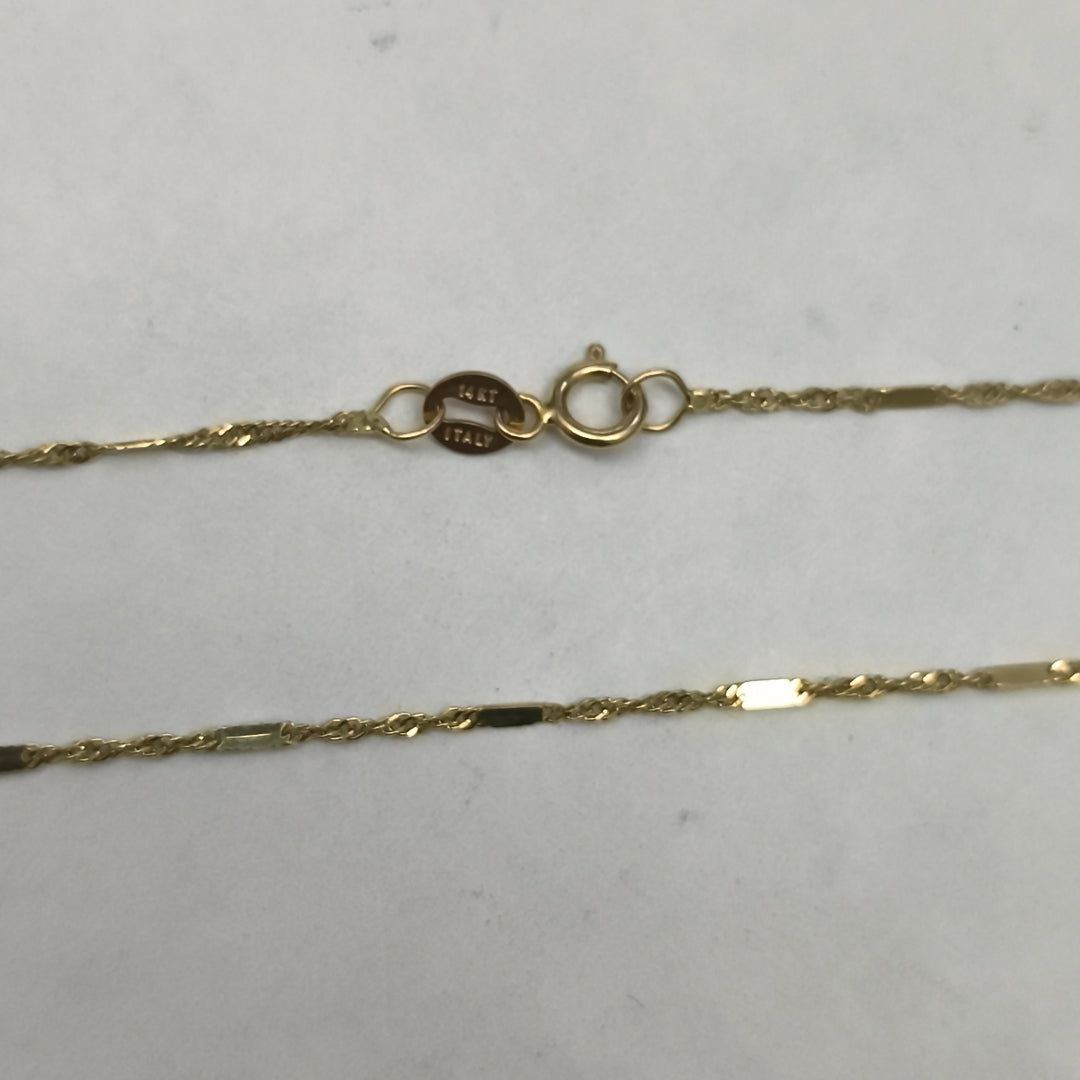 CADENA ORO 14 K 2,10 GRMS (SEMINUEVO)
