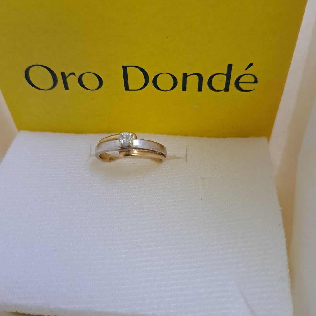 ANILLITO ORO, ORO COMBINADO 14 K 3.5 GRMS (SEMINUEVO)
