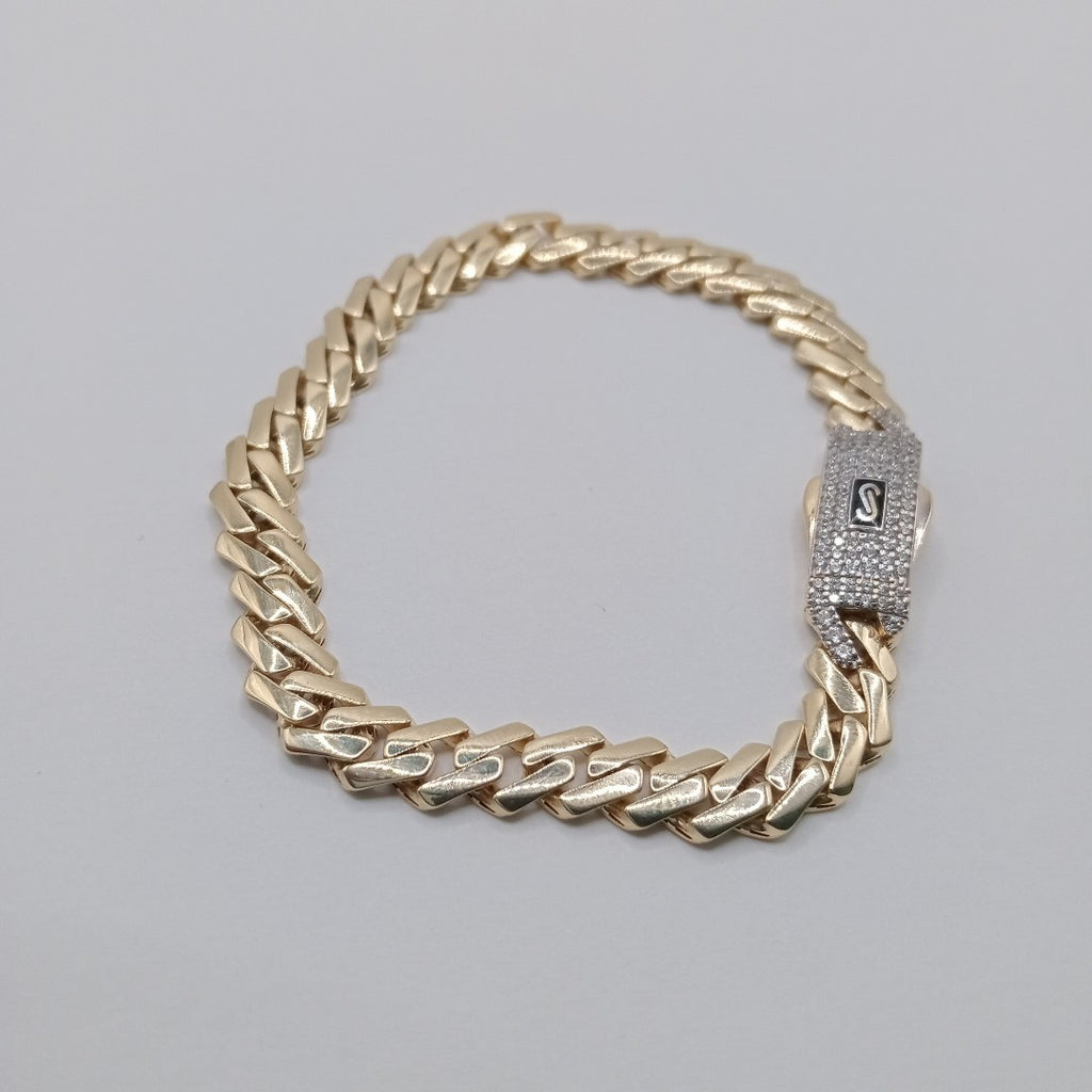 PULSERA MONACO ORO 10K 7 (NUEVO)