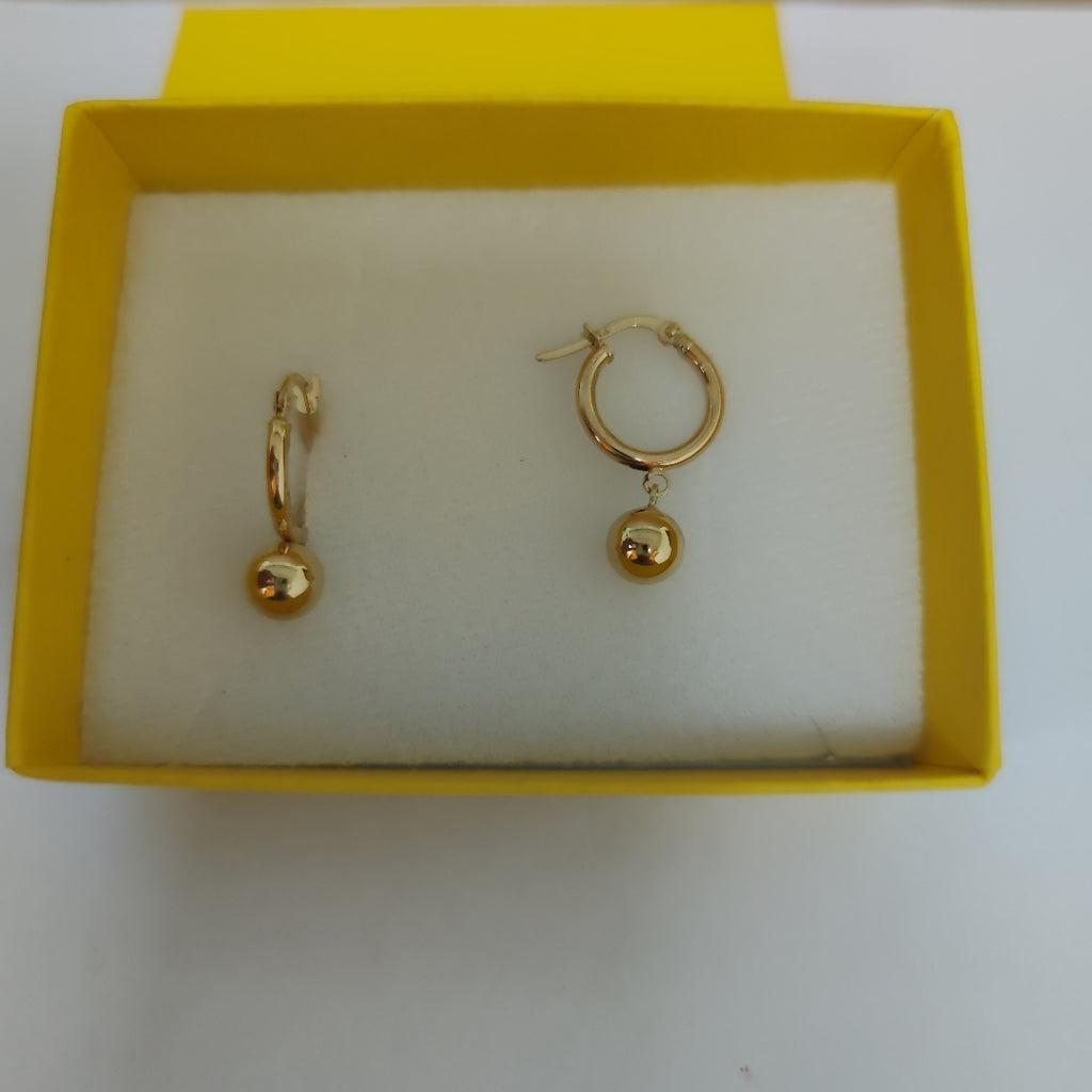 ARRACADAS ORO 14K 1.5 (NUEVO)