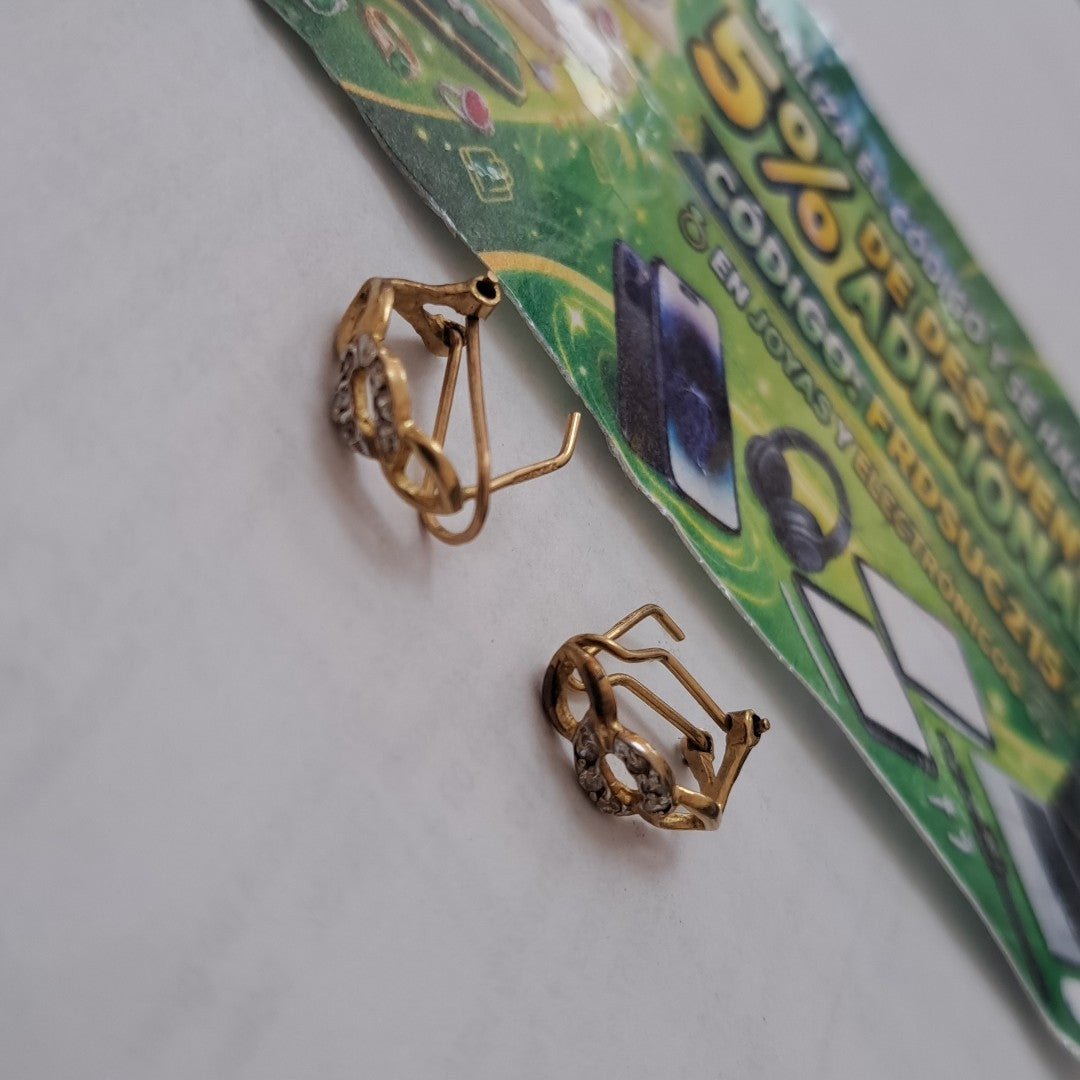 ARRACADAS PAR ORO 14 K 2,20 GRMS (SEMINUEVO)
