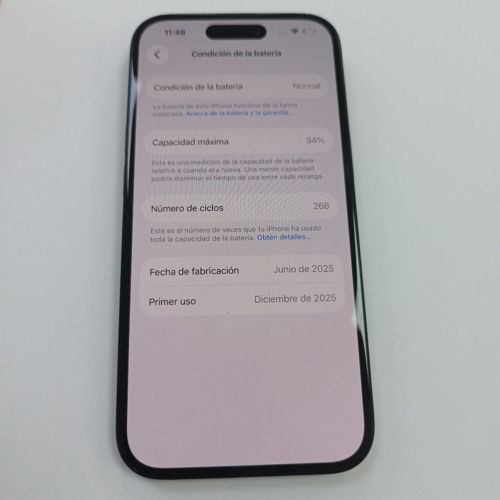 CELULAR APPLE IPHONE 15 A3089 (2023) 128 GB 6 GB RAM (SEMINUEVO)