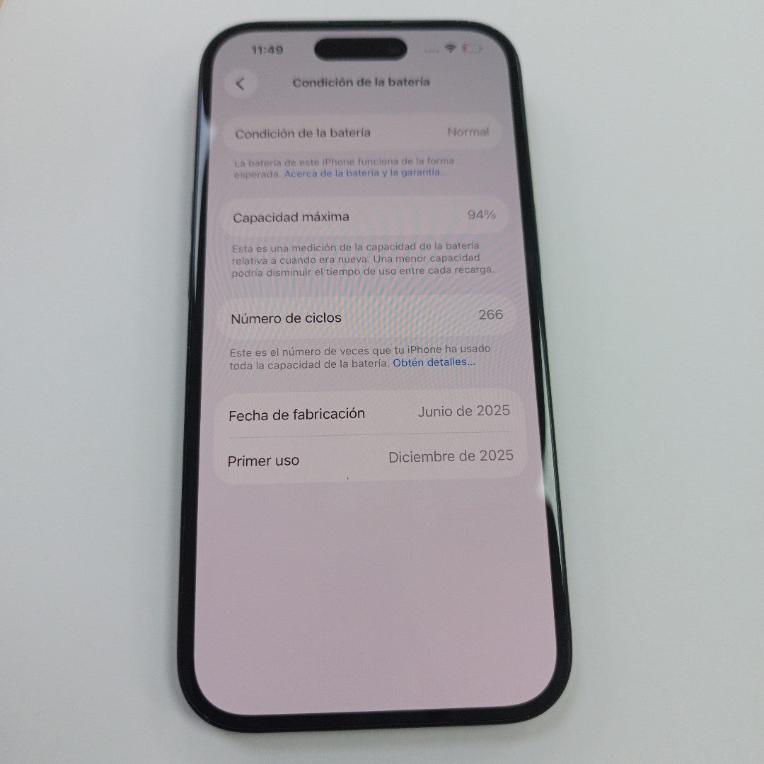 CELULAR APPLE IPHONE 15 A3089 (2023) 128 GB 6 GB RAM (SEMINUEVO)