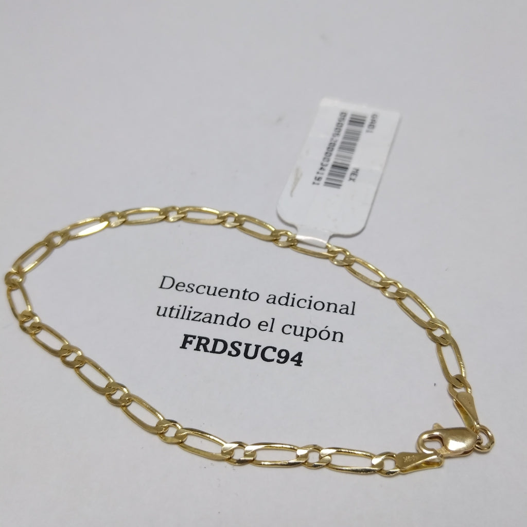 PULSERAS 1X1 ORO 14K 18 CM 2.7 GR (NUEVO)