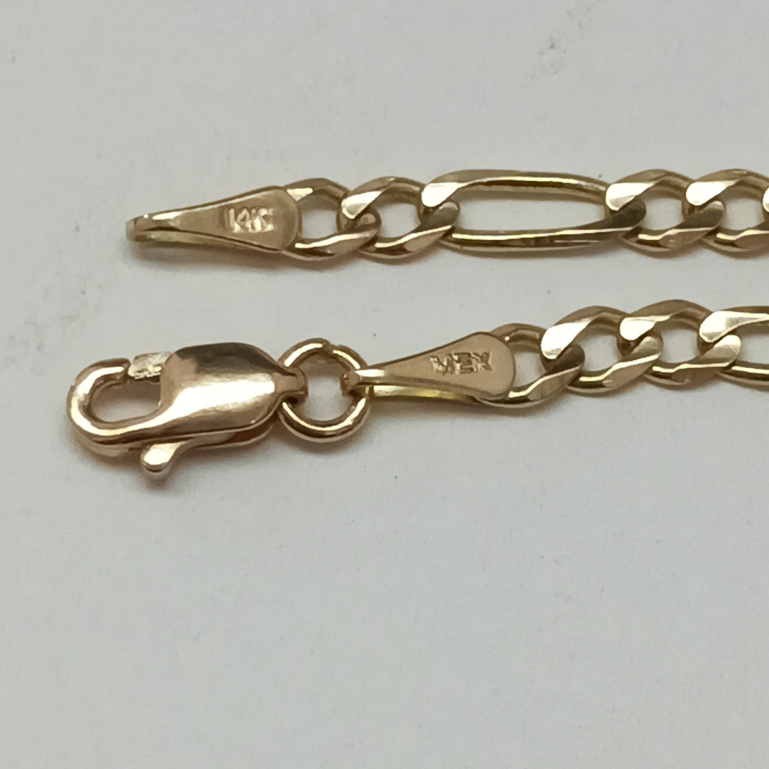 PULSERAS TEJIDO 3X1 ORO 14K 18 CM 2.9 GR (NUEVO)