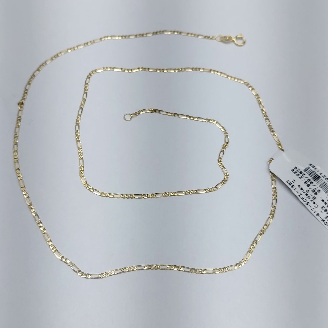 CADENAS CARTIER 3 1 AMARILLA ORO 14K 2.2 (NUEVO)