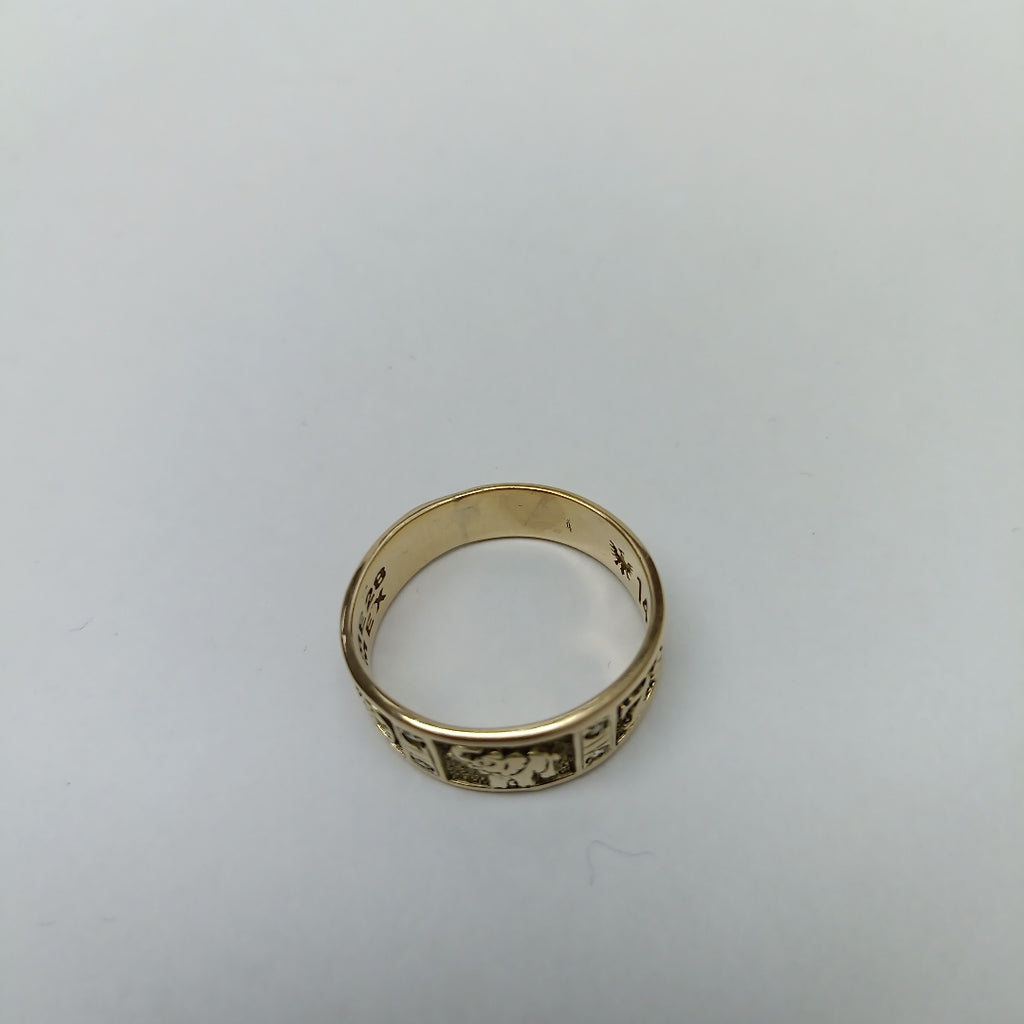ARGOLLA DE LA SUERTE ORO 14 K 3.9 GRMS (SEMINUEVO)