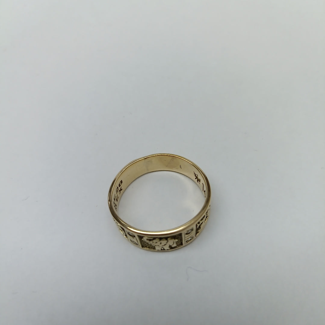 ARGOLLA DE LA SUERTE ORO 14 K 3.9 GRMS (SEMINUEVO)