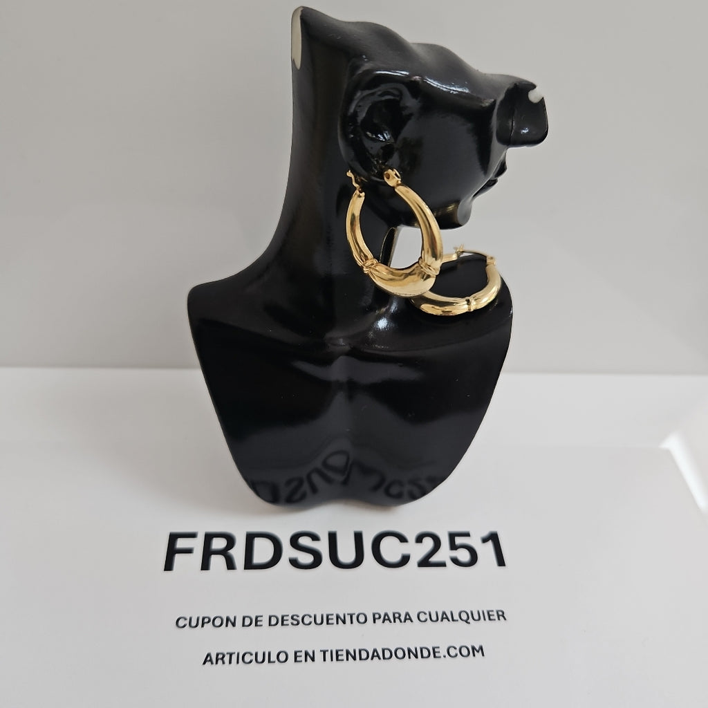 ARETES PAR ORO 14 K 2,60 GRMS (SEMINUEVO)