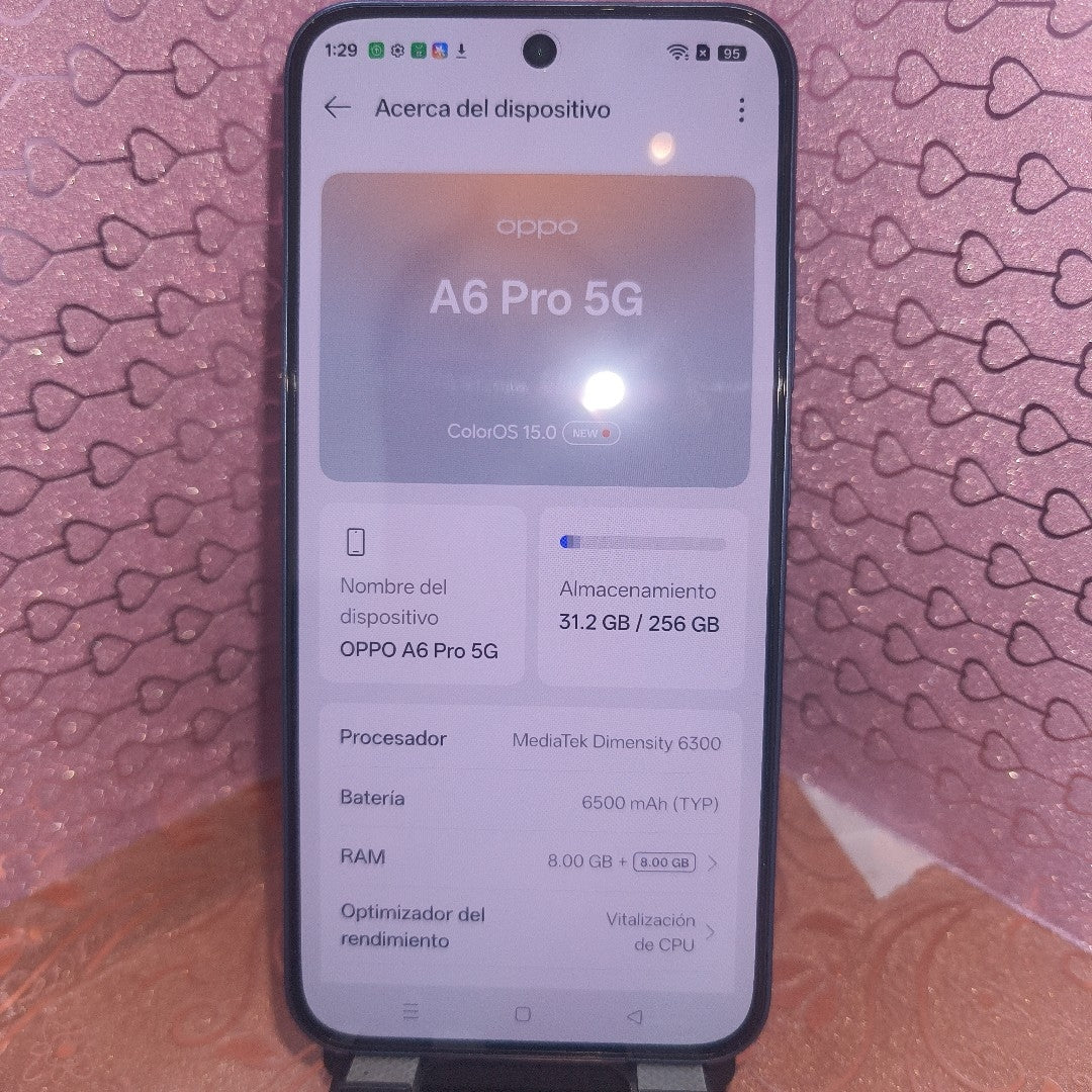 CELULAR OPPO A6 PRO CPH2781 (2025) 256 GB 8 GB RAM (SEMINUEVO)