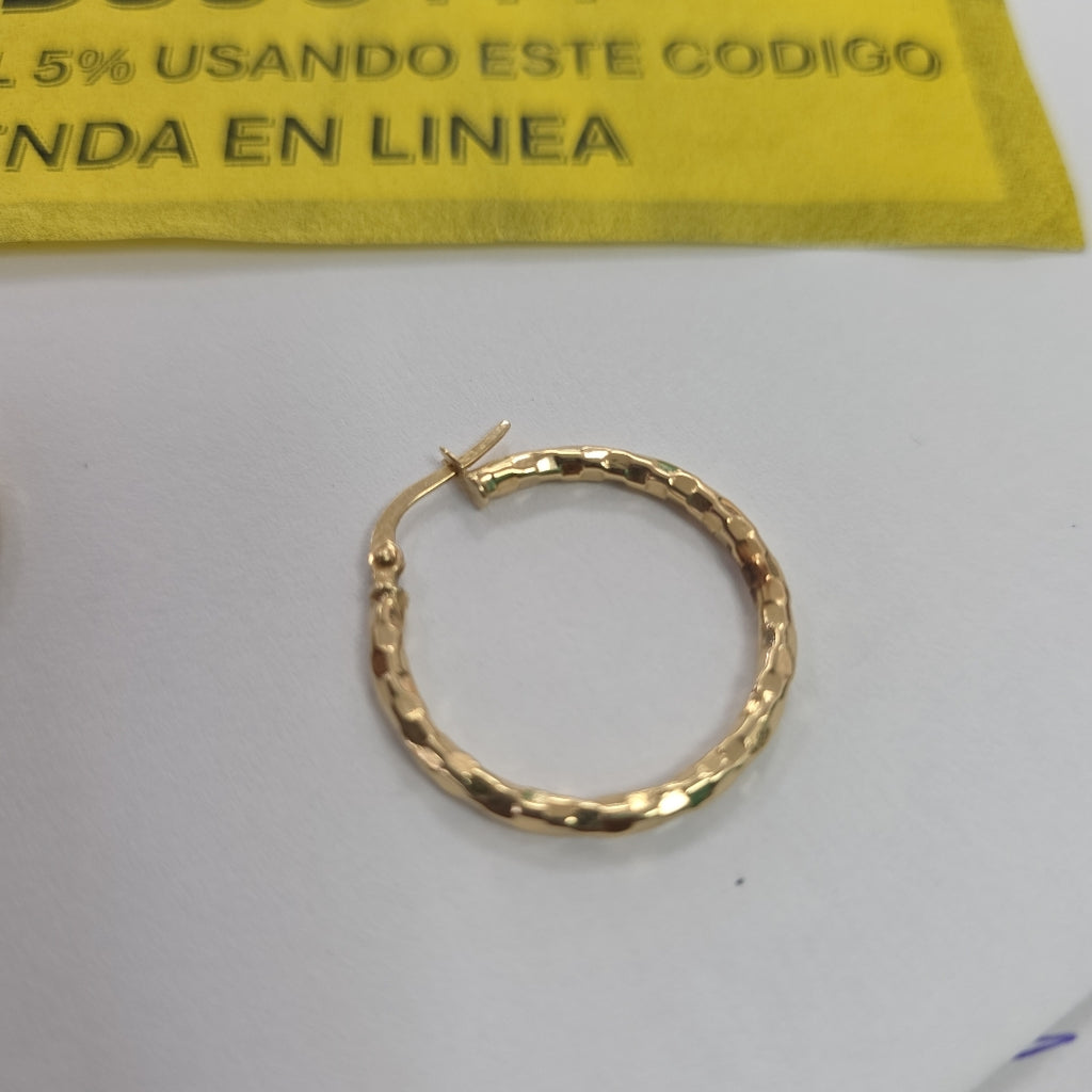 ARRACADAS PAR ORO 14 K 1.8 GRMS (SEMINUEVO)