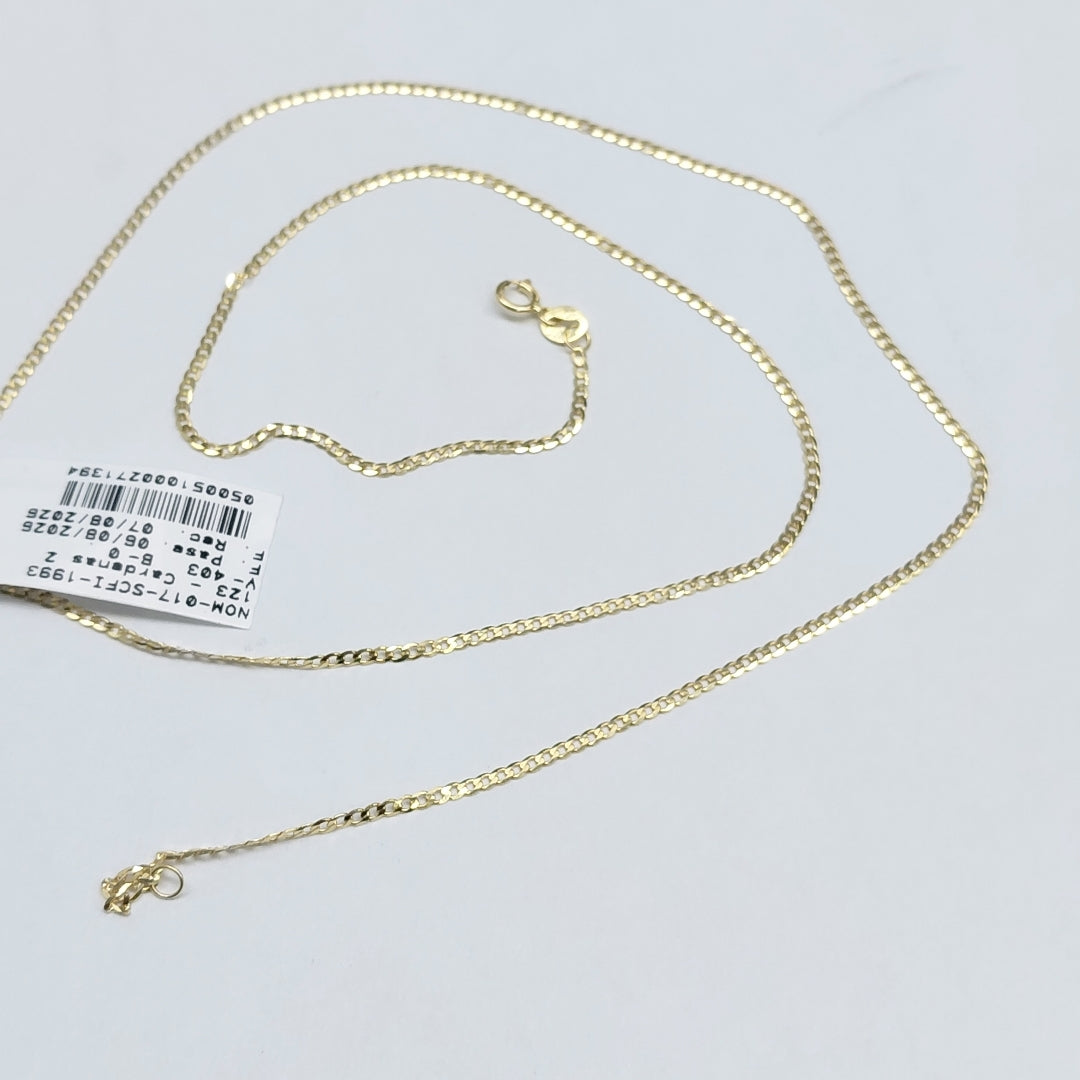 CADENAS BARBADA AMARILLA ORO 14K 2.2 (NUEVO)