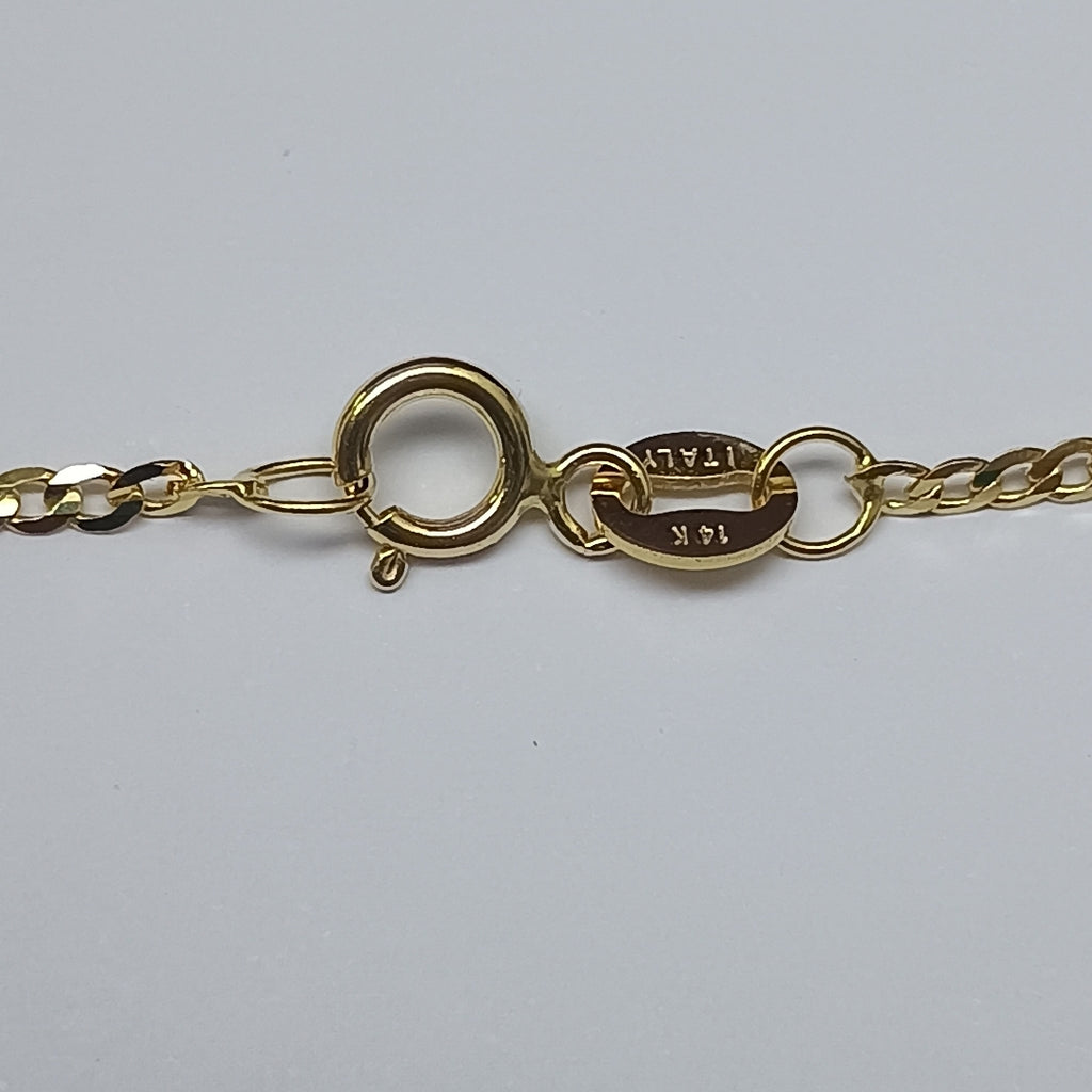 CADENAS BARBADA AMARILLA ORO 14K 2.2 (NUEVO)