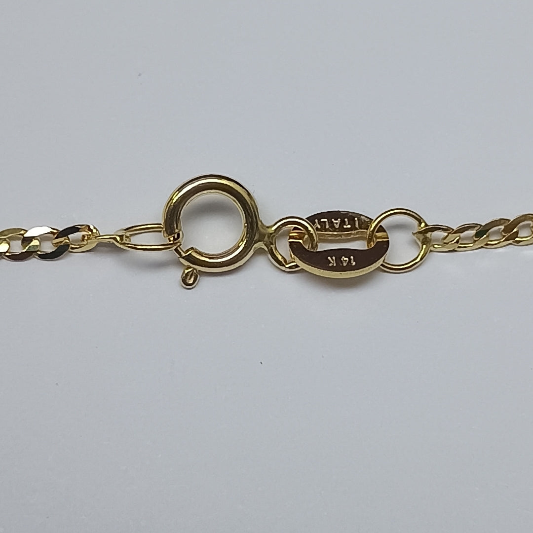 CADENAS BARBADA AMARILLA ORO 14K 2.2 (NUEVO)