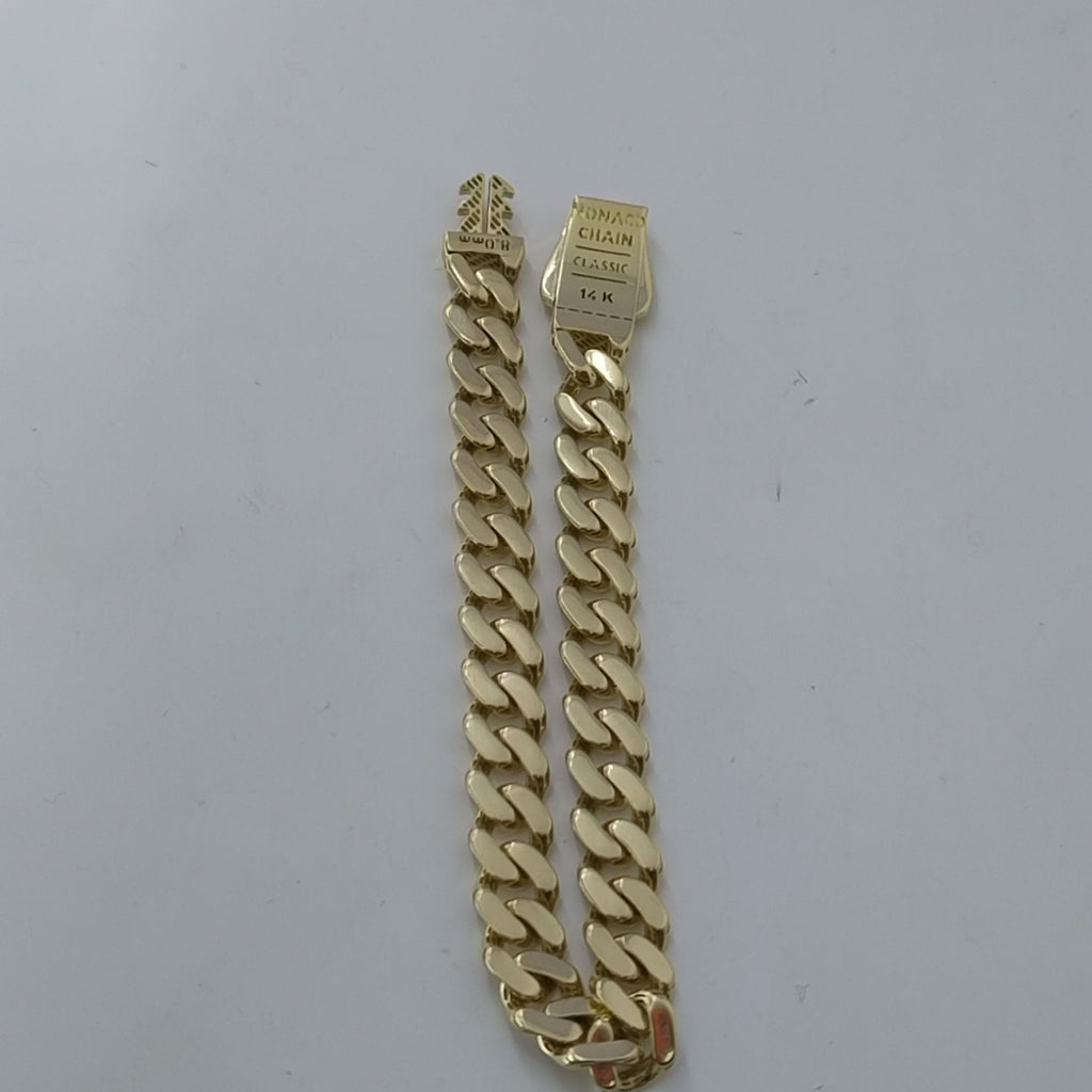 PULSERA MONACO ORO 14K 9.5 (NUEVO)