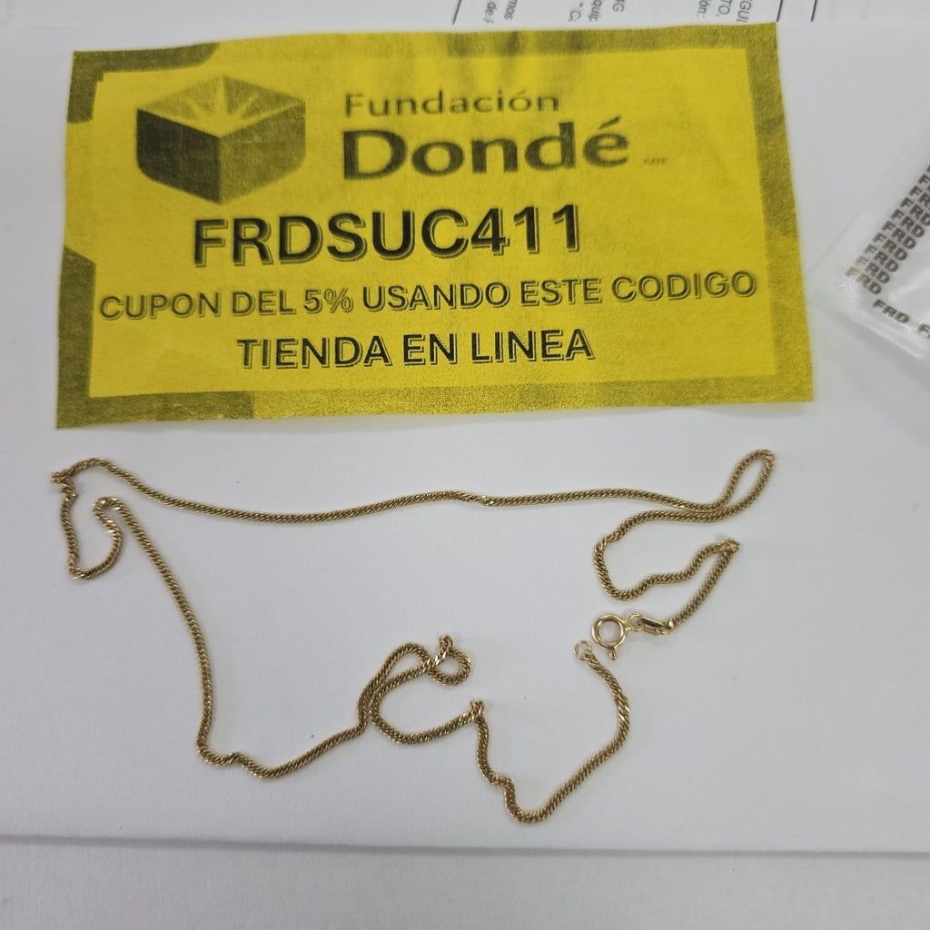 CADENA ORO 14 K 2,90 GRMS (SEMINUEVO)