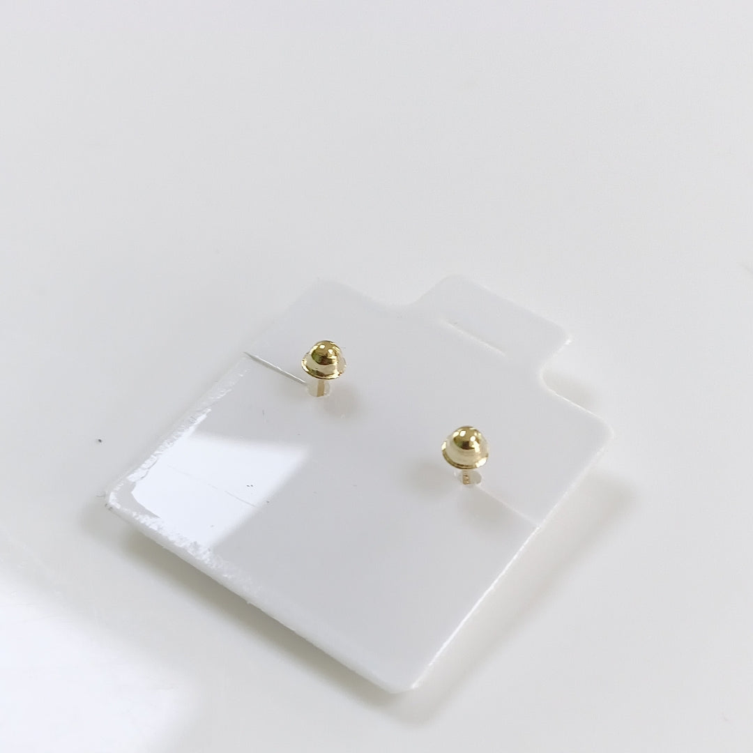 BROQUELES BROQUEL FIG SONRISA ESMALTE ROSA 14K 0.1696 GR (NUEVO)