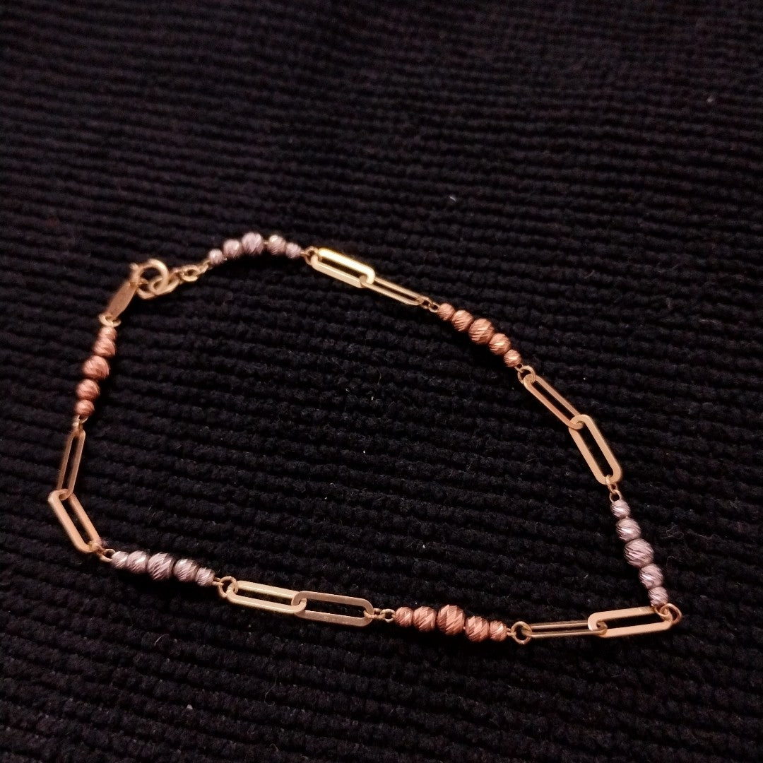 PULSERA ORO COMBINADO 10 K 1,70 GRMS (SEMINUEVO)