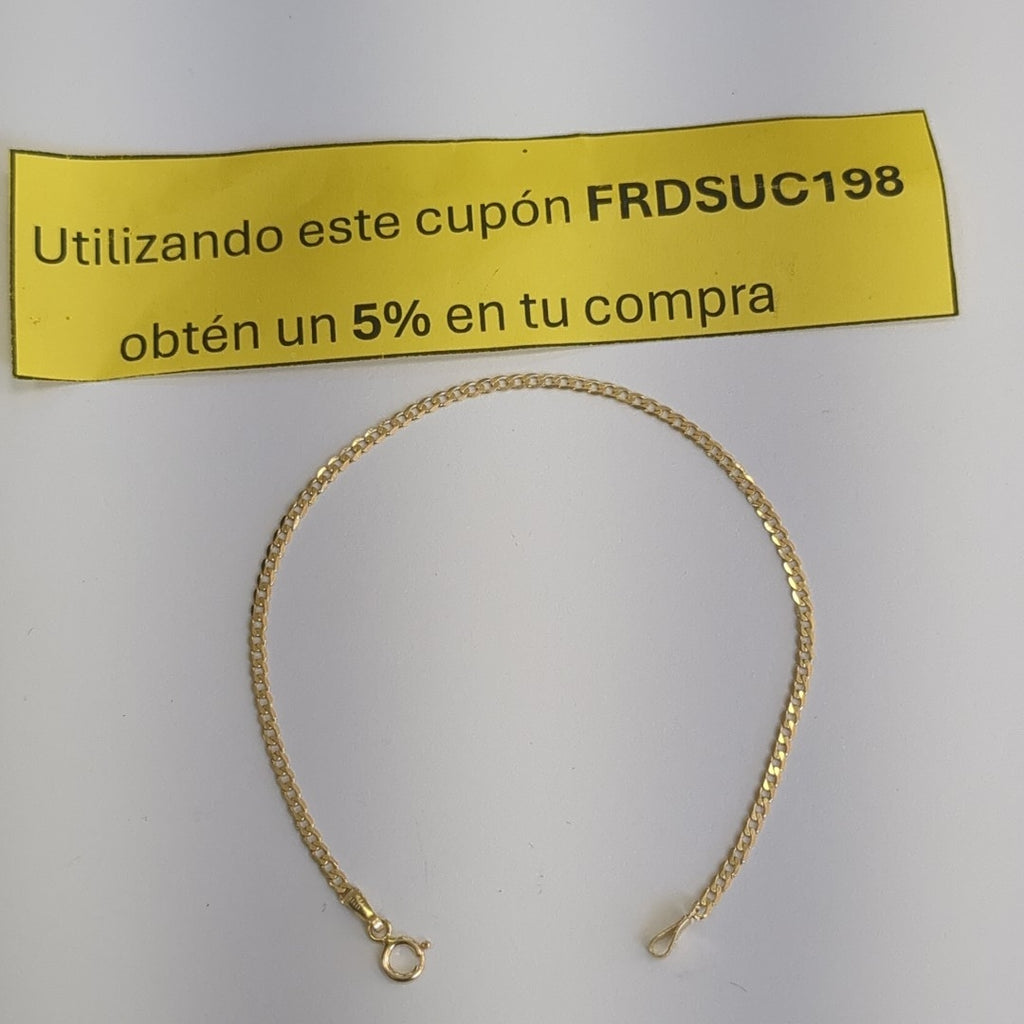 PULSERAS DAMA BARBADA AMARILLA ORO 14K 1.2 (NUEVO)