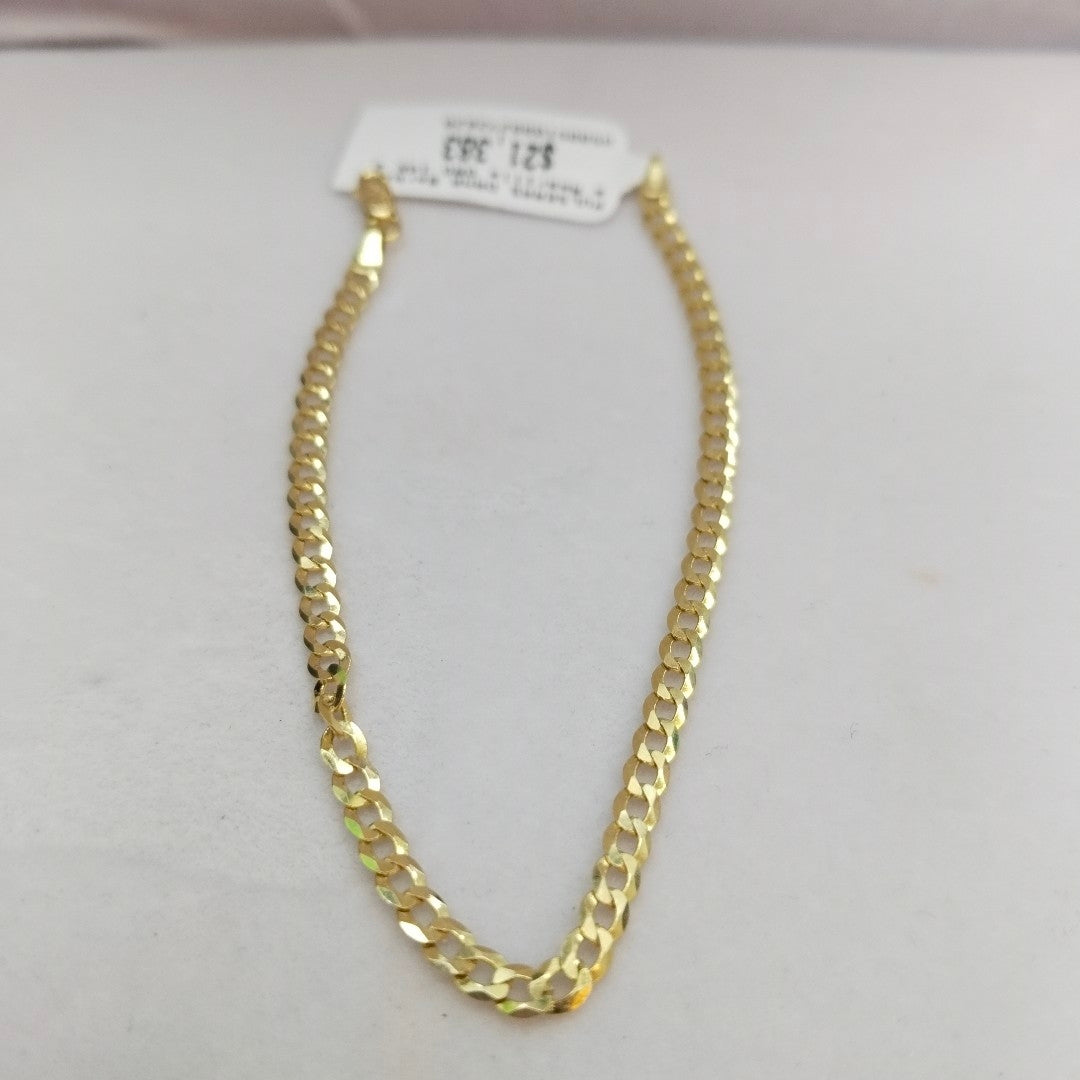 PULSERAS DAMA BARBADA AMARILLA ORO 14K 2.5 (NUEVO)
