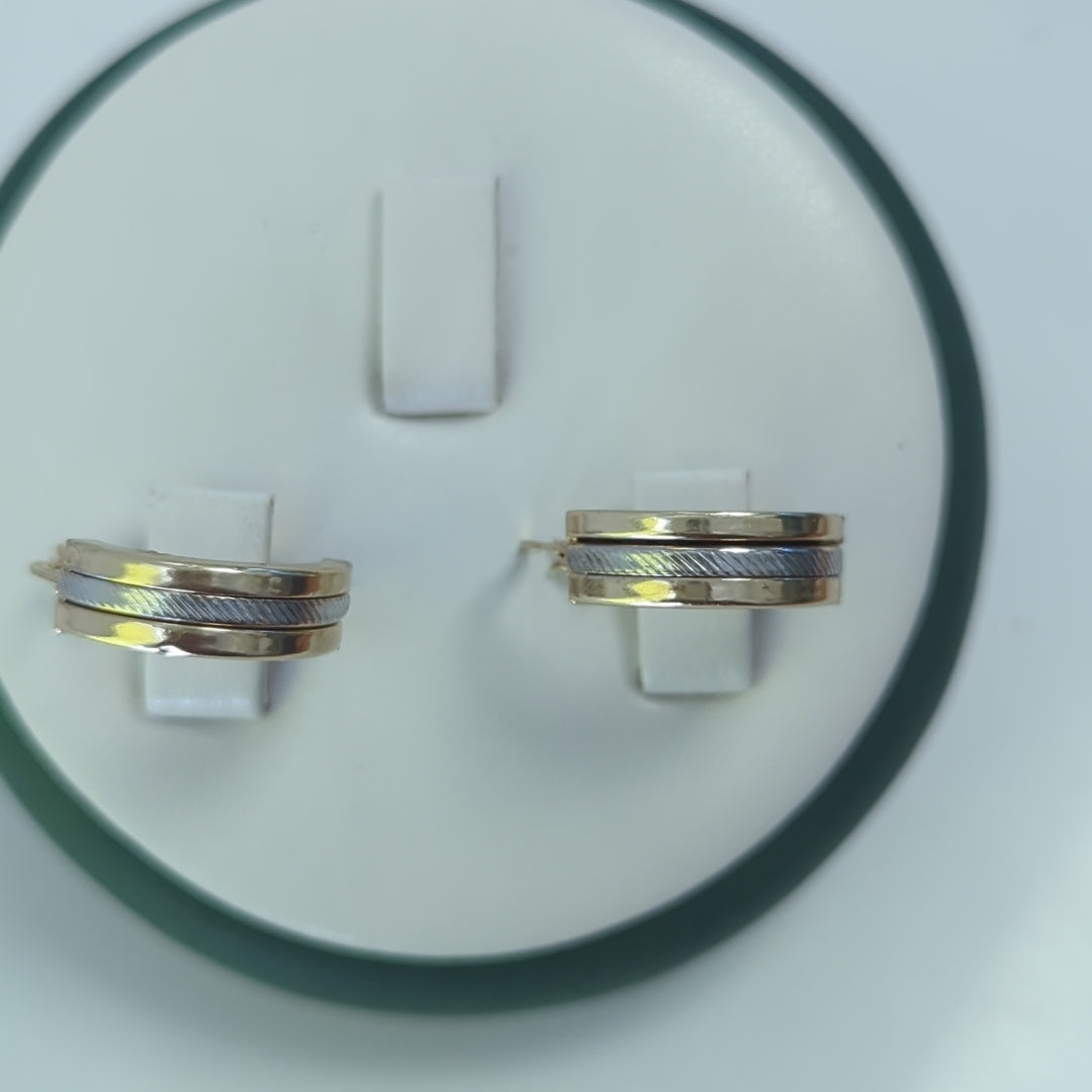 ARRACADAS PAR ORO 10 K 4.6 GRMS (SEMINUEVO)