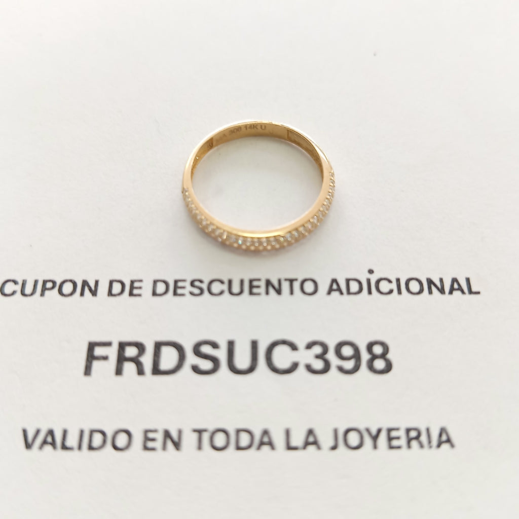 ANILLOS DAMA ORO 14K 1.5 (NUEVO)