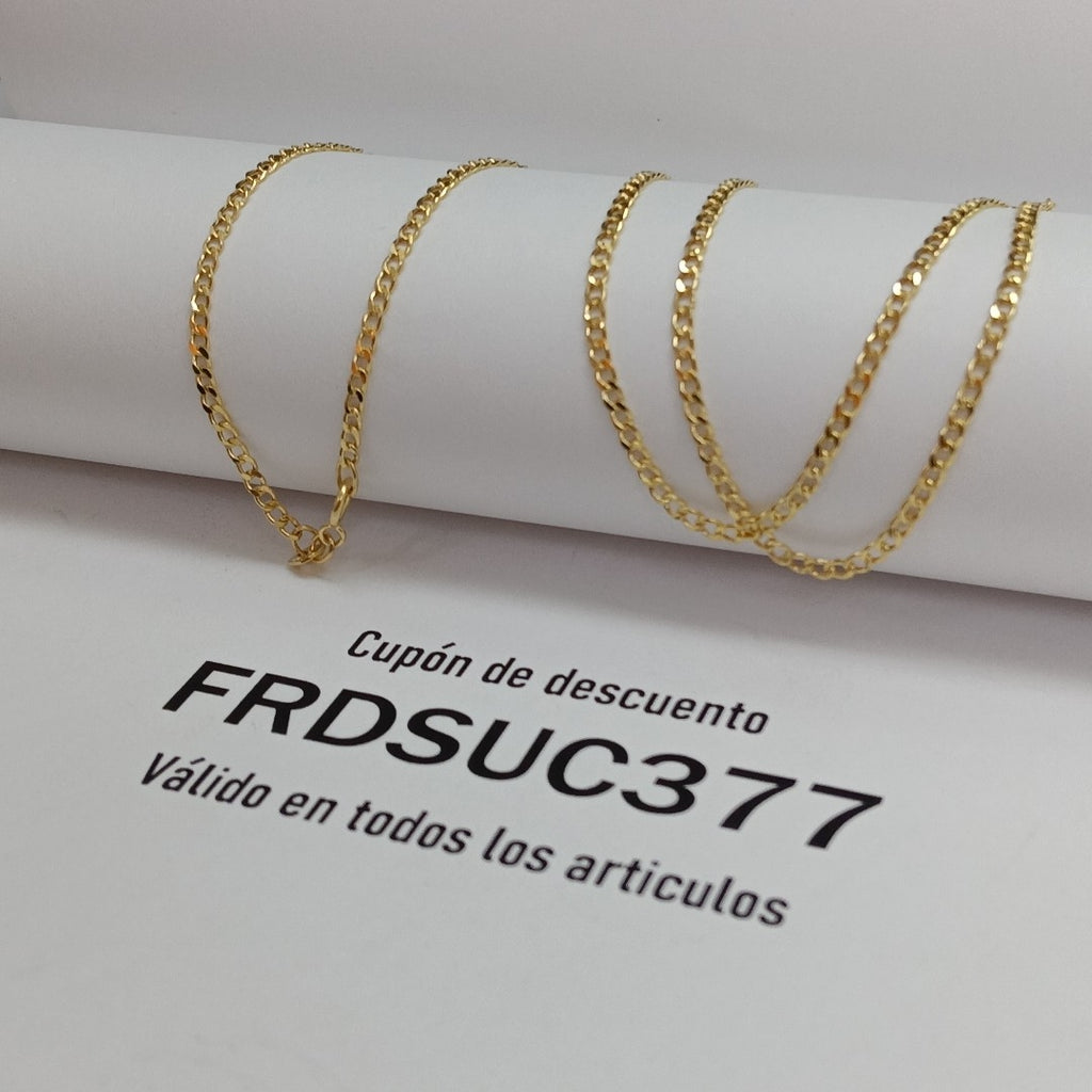 CADENAS BARBADA AMARILLA ORO 14K 2 (NUEVO)