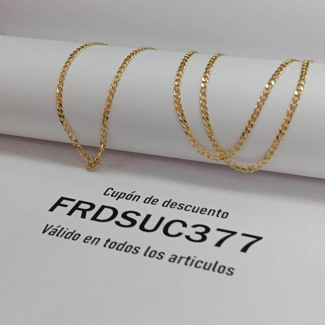 CADENAS BARBADA AMARILLA ORO 14K 2 (NUEVO)