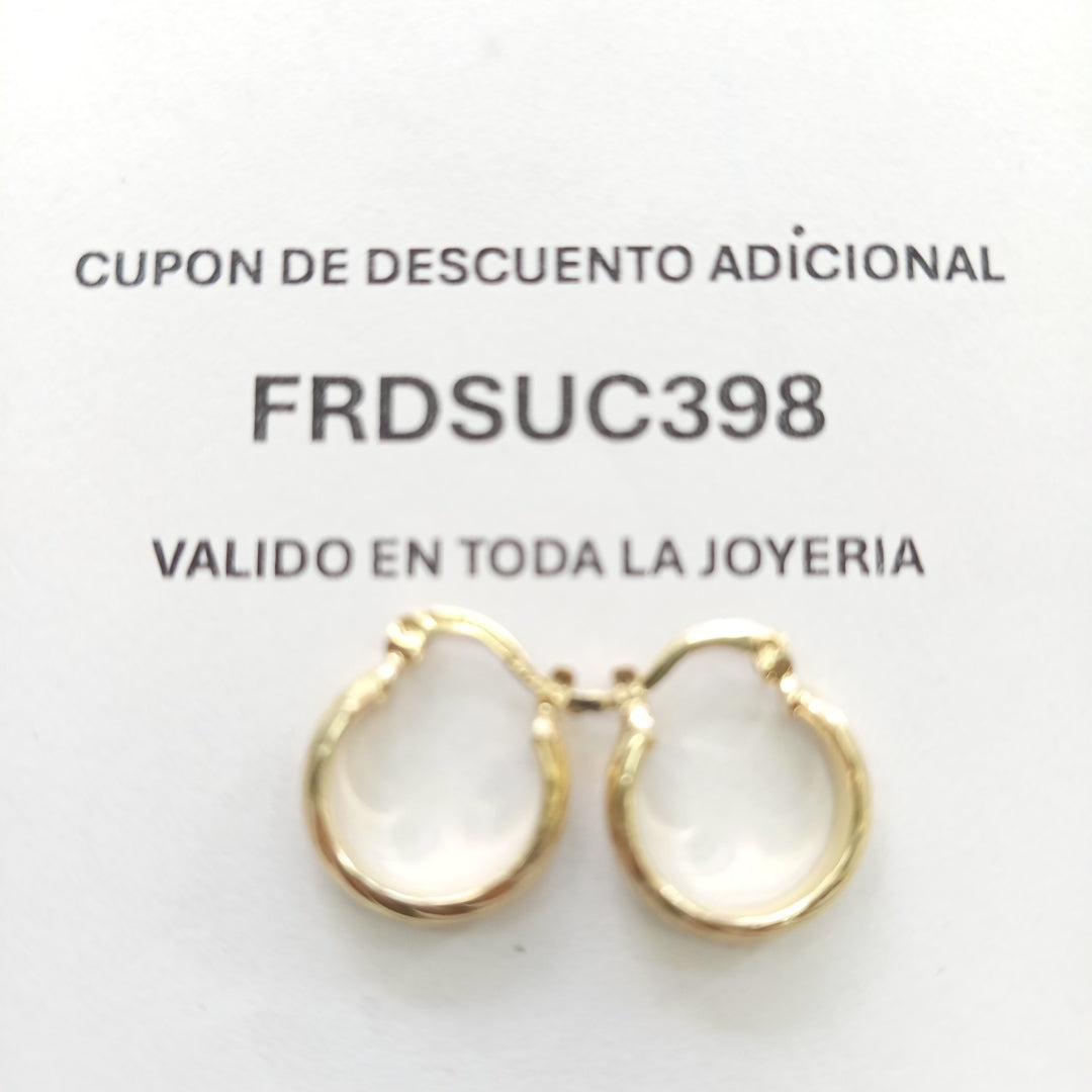 ARETES ARRACADA ASTRIADA 14K 1.6 GR (NUEVO)