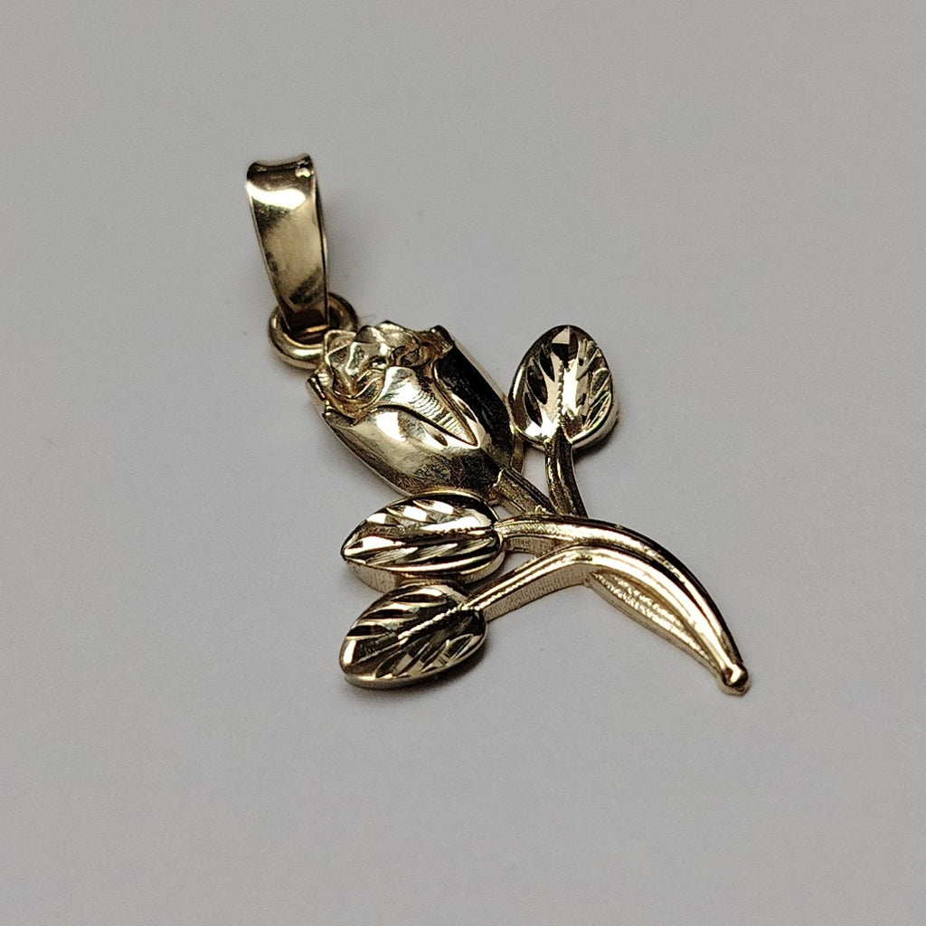 DIJE ROSA 10K 1.5 GR (NUEVO)