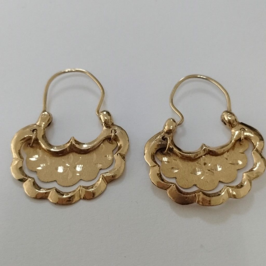 ARETES PAR ORO 14 K 6.4 GRMS (SEMINUEVO)