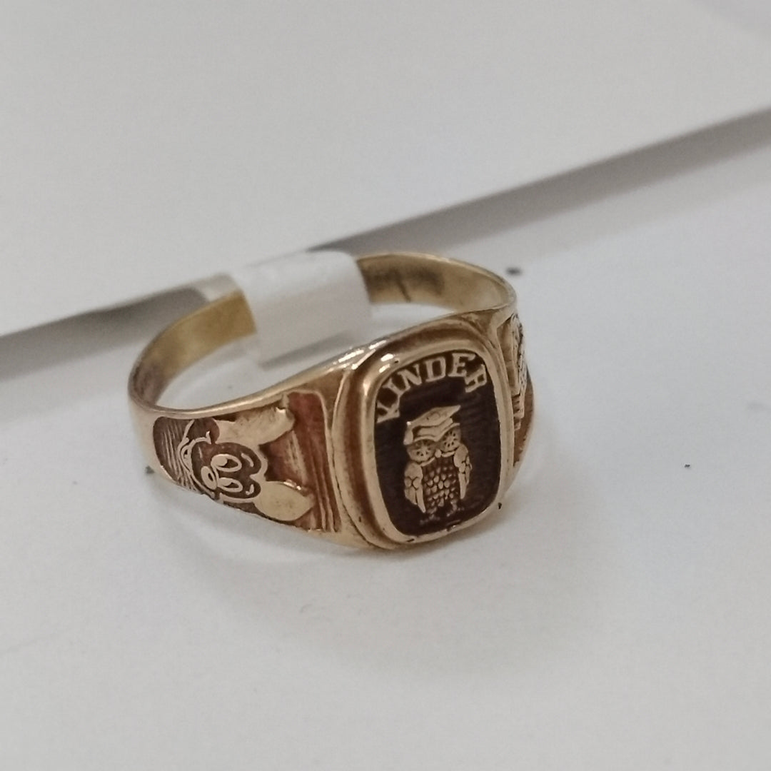 ANILLO DE GRADUACIÓN ORO 10 K 1.2 GRMS (SEMINUEVO)