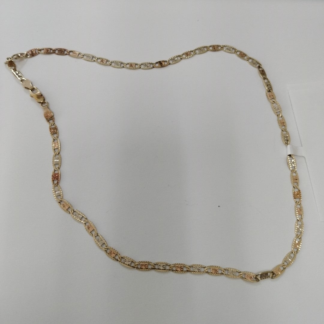 CADENA ORO COMBINADO 14 K 10,10 GRMS (SEMINUEVO)