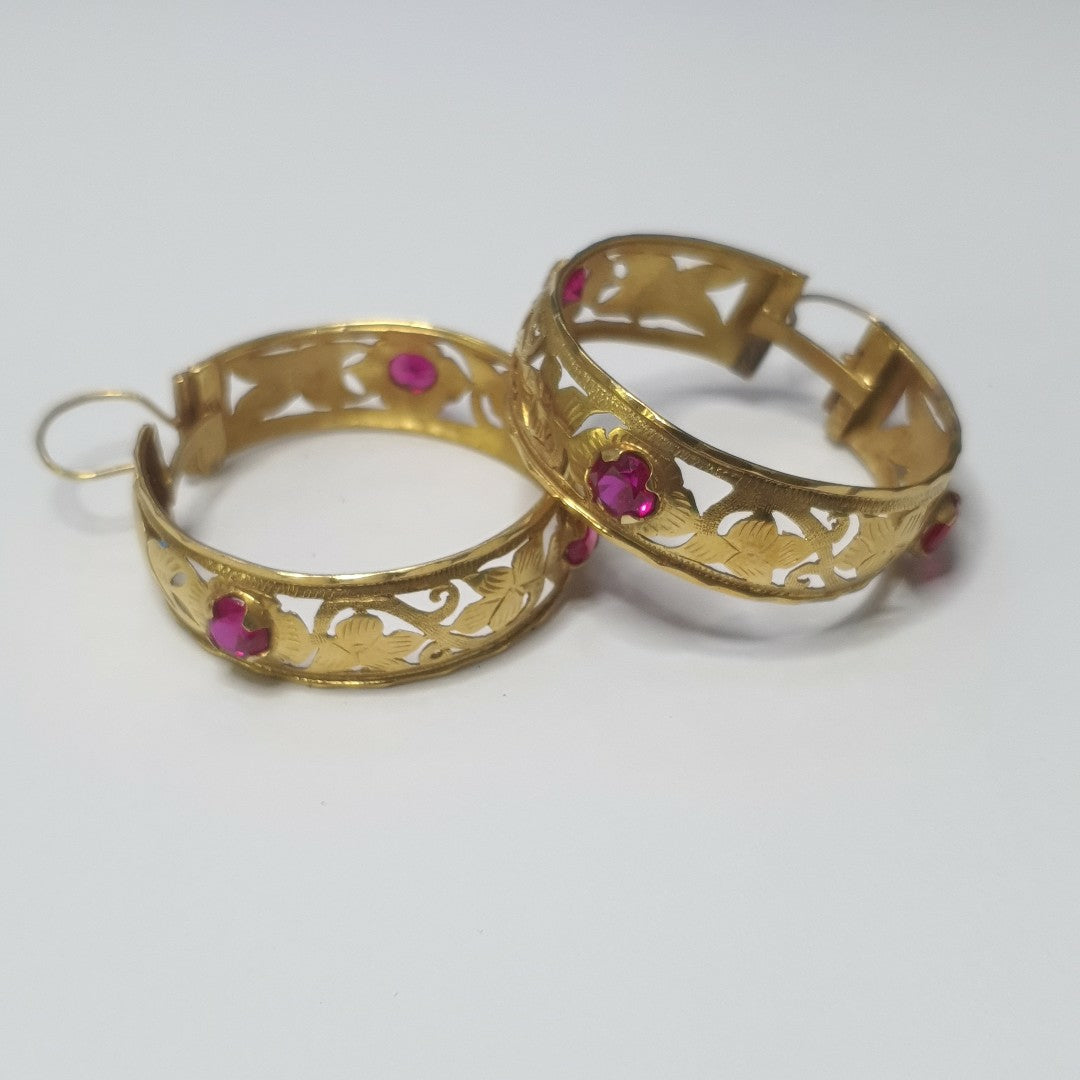 ARRACADAS PAR ORO 14 K 11.8 GRMS (SEMINUEVO)
