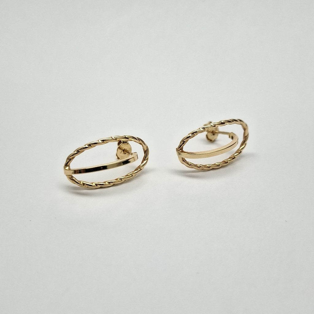 ARETES PAR ORO 14 K 2.2 GRMS (SEMINUEVO)