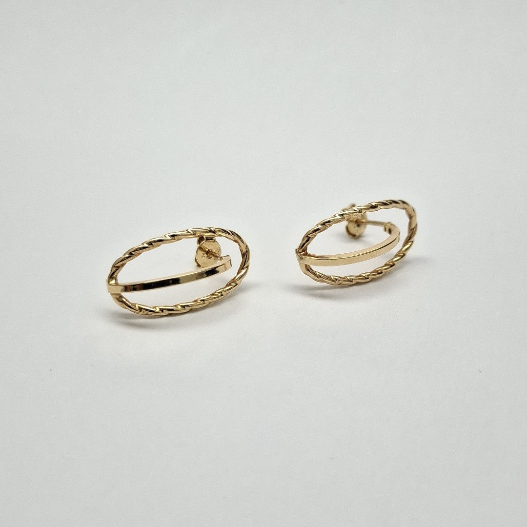 ARETES PAR ORO 14 K 2.2 GRMS (SEMINUEVO)