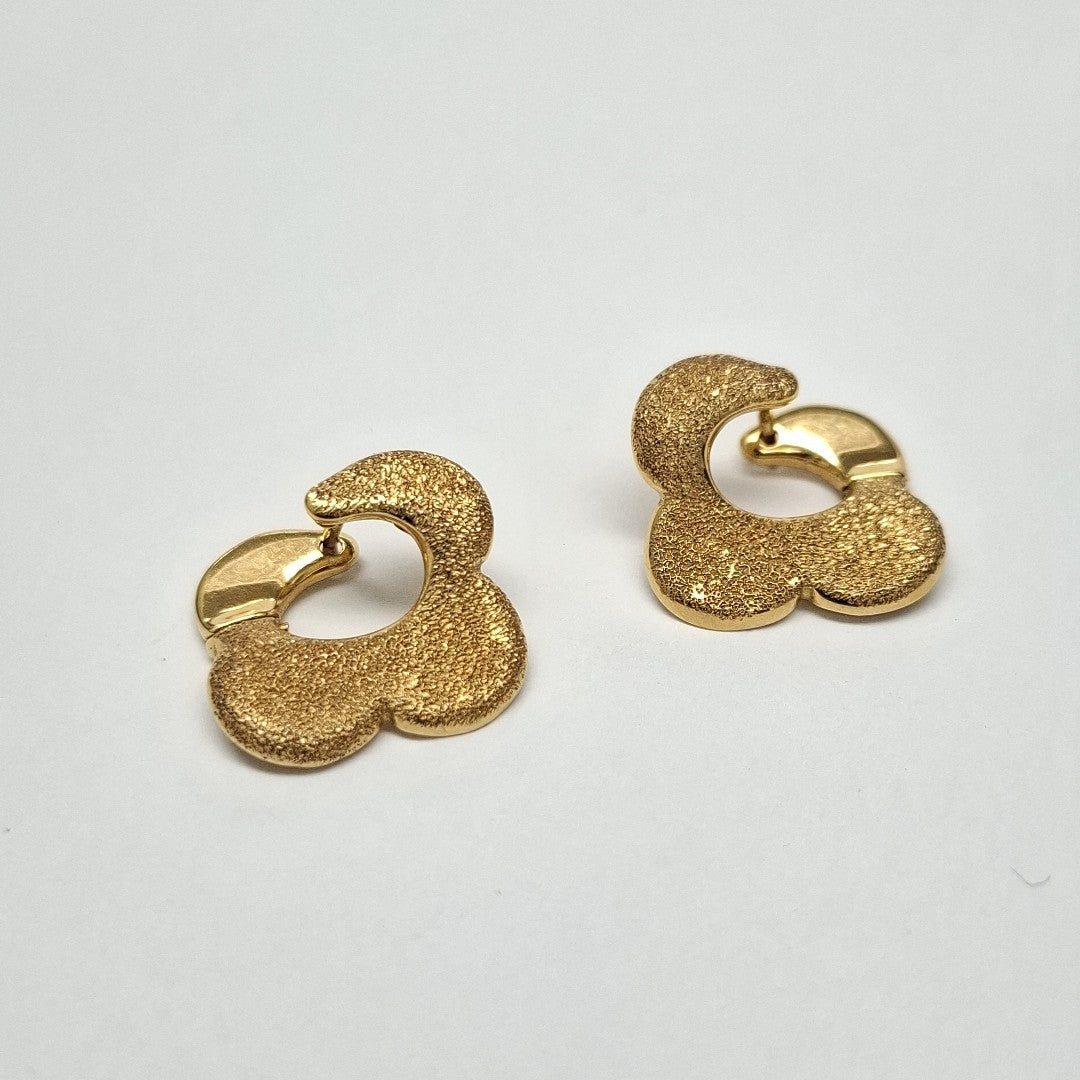 ARETES PAR ORO 18 K 6 GRMS (SEMINUEVO)